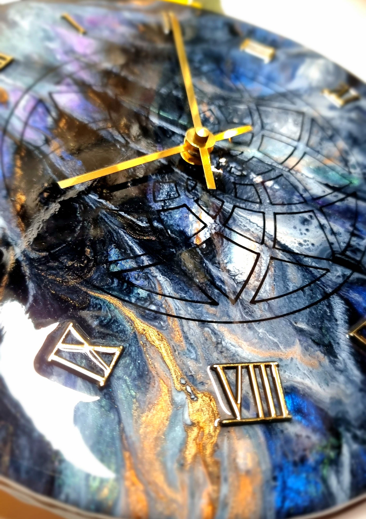 Epoxy Resin Wall Clock Regular (ab1555)