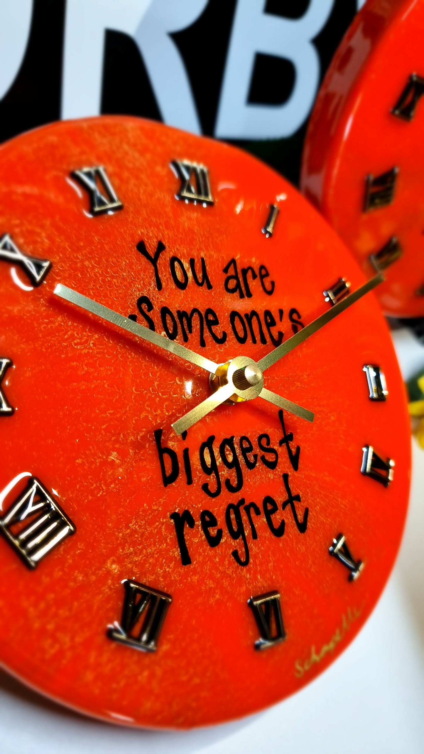 Epoxy Resin Wall Clock Small (ab1548)