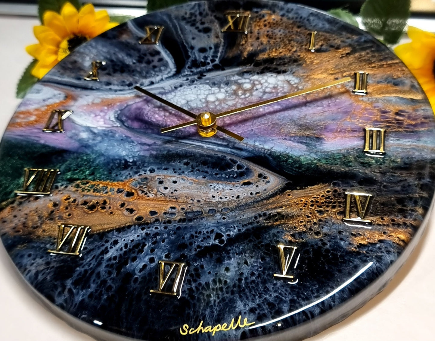 Epoxy Resin Wall Clock Regular (ab1558)