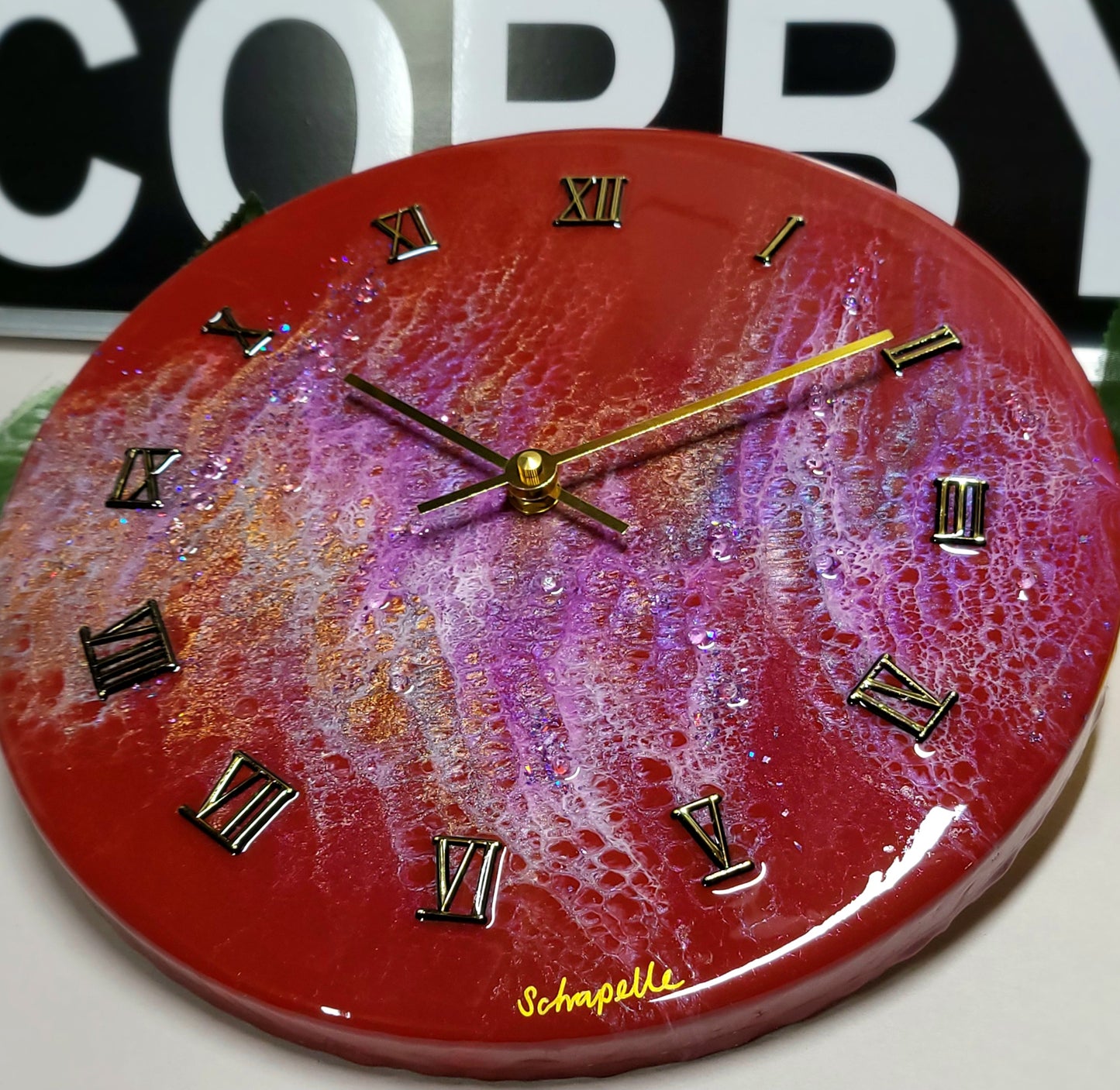 Epoxy Resin Wall Clock Regular (ab1724)
