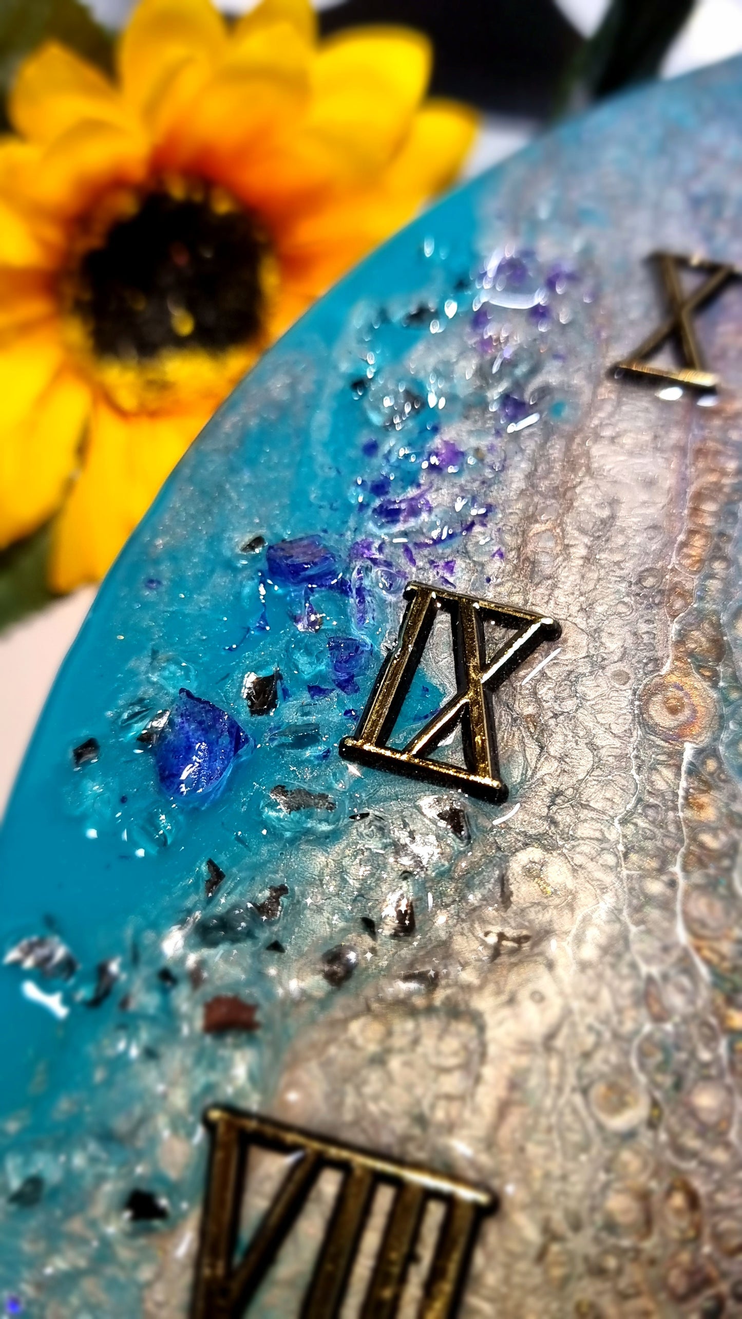 Epoxy Resin Wall Clock Regular (ab1559)