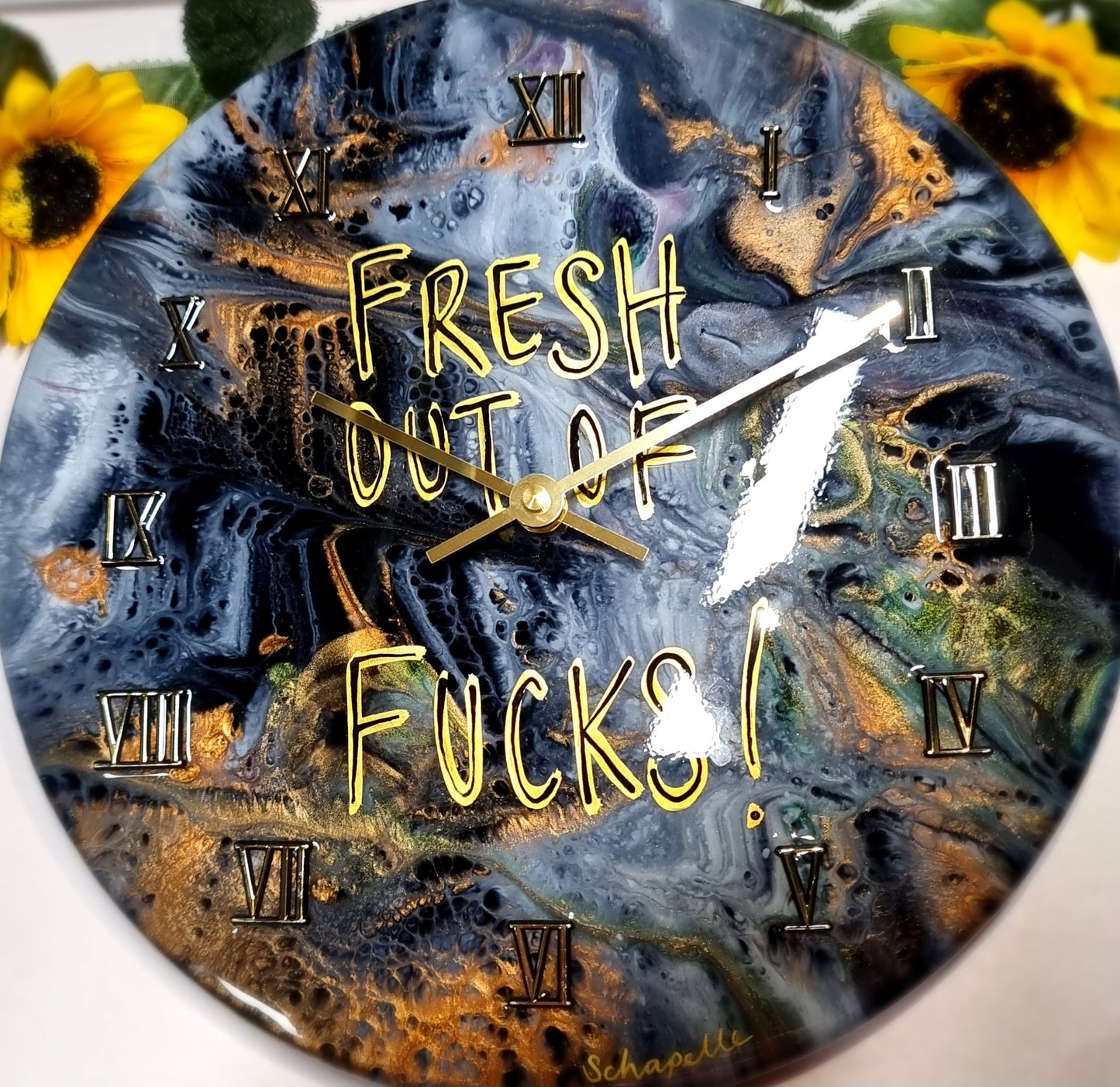 Epoxy Resin Wall Clock Regular (ab1564)