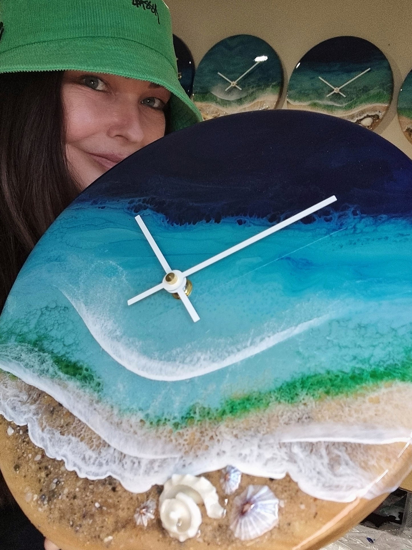 Epoxy Resin Wall Clock Regular (ab1473)