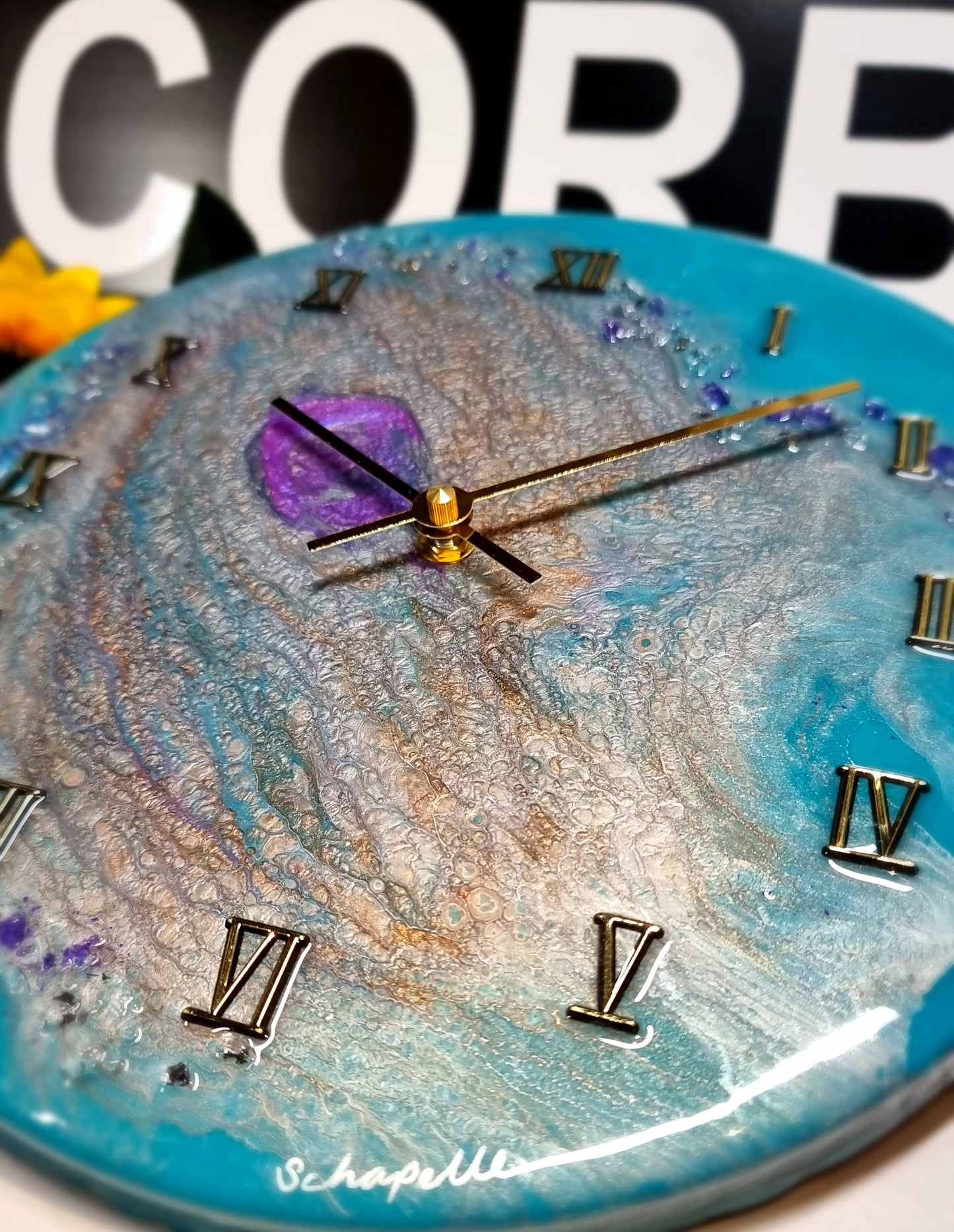 Epoxy Resin Wall Clock Regular (ab1559)