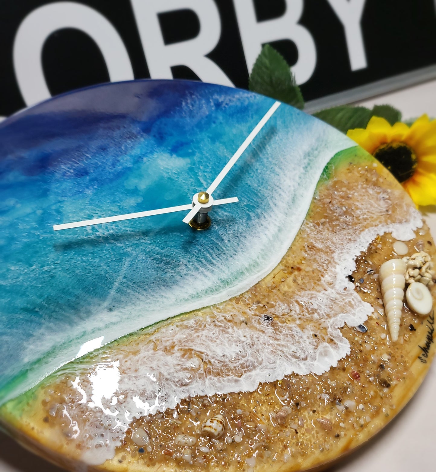 Epoxy Resin Wall Clock Regular (ab1742)