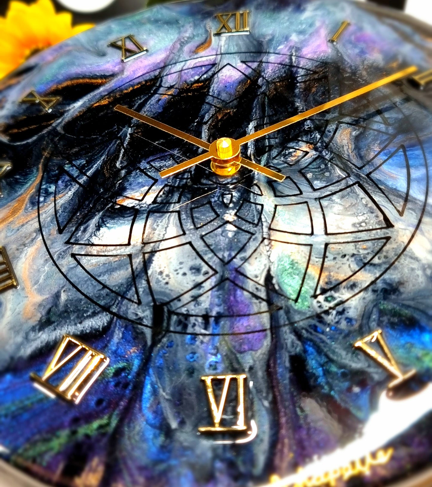 Epoxy Resin Wall Clock Regular (ab1555)