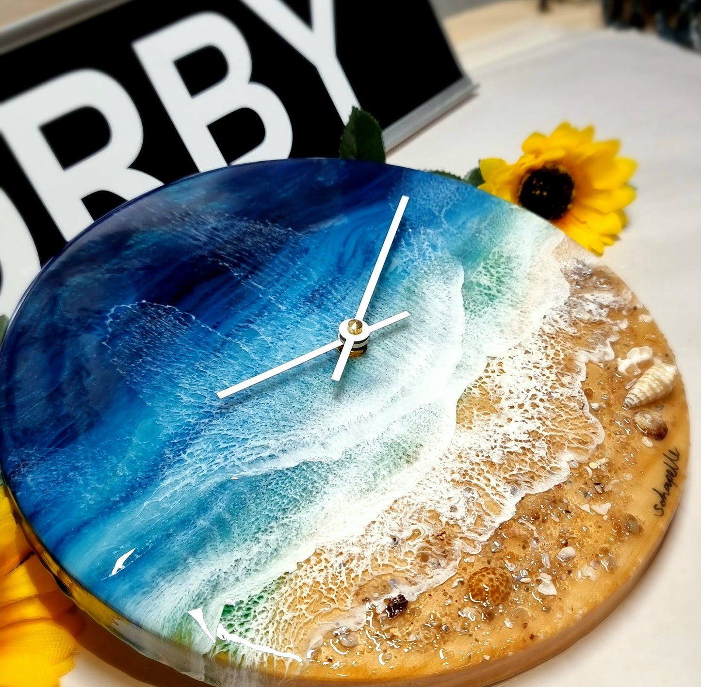Epoxy Resin Wall Clock Regular (ab1528)