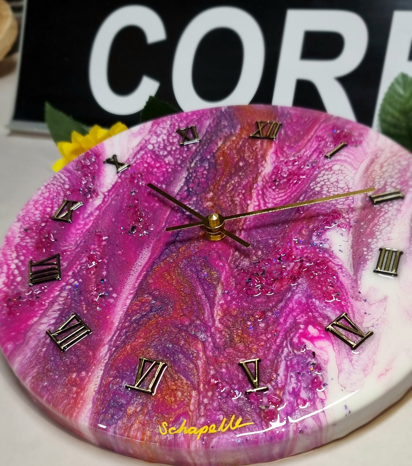 Epoxy Resin Wall Clock Regular (ab1659)