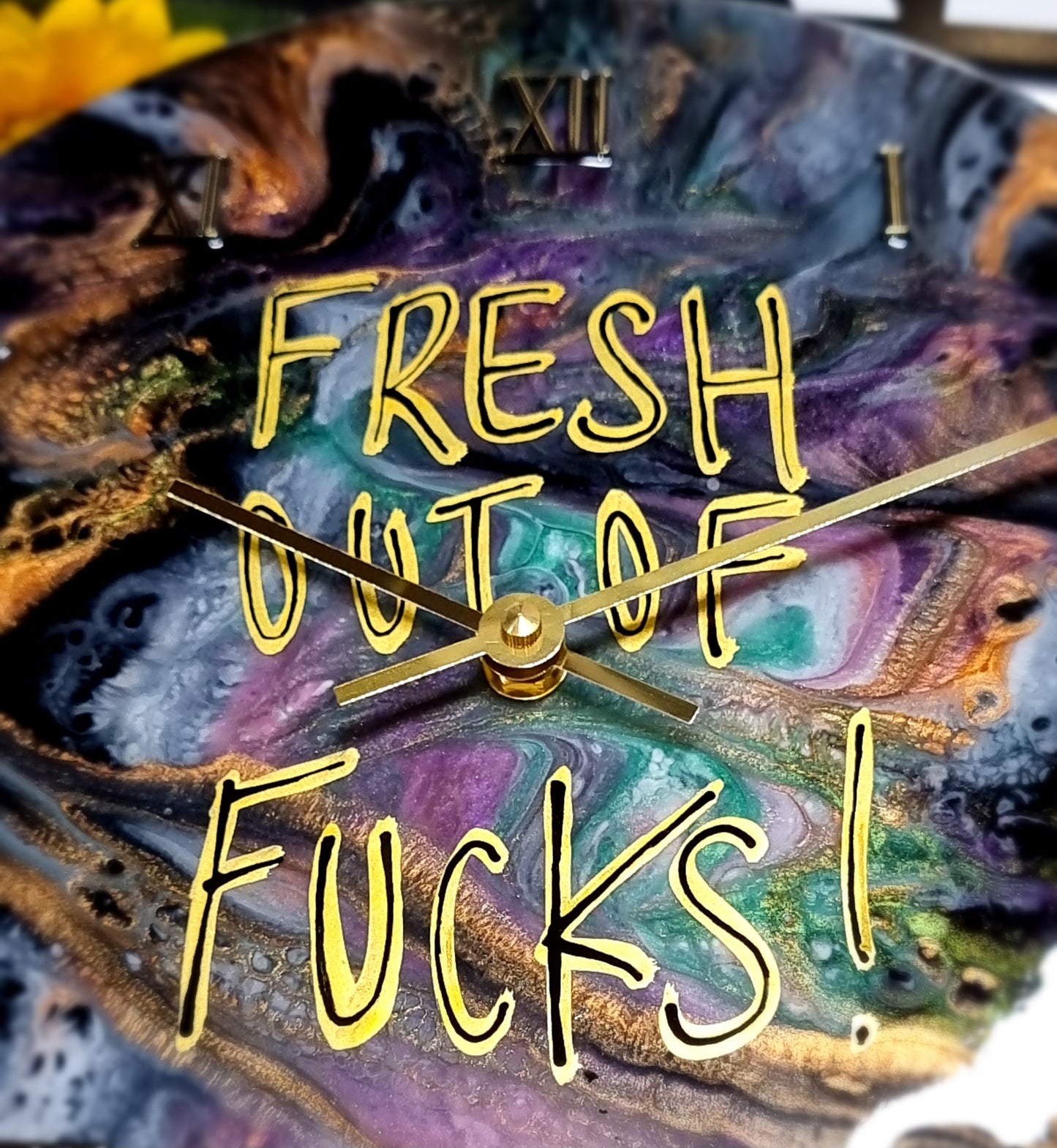 Epoxy Resin Wall Clock Regular (ab1565)