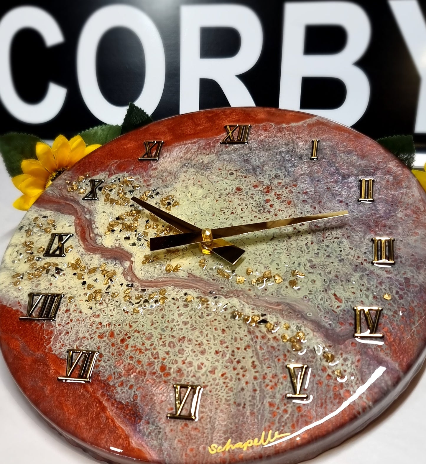 Epoxy Resin Wall Clock Regular (ab1568)