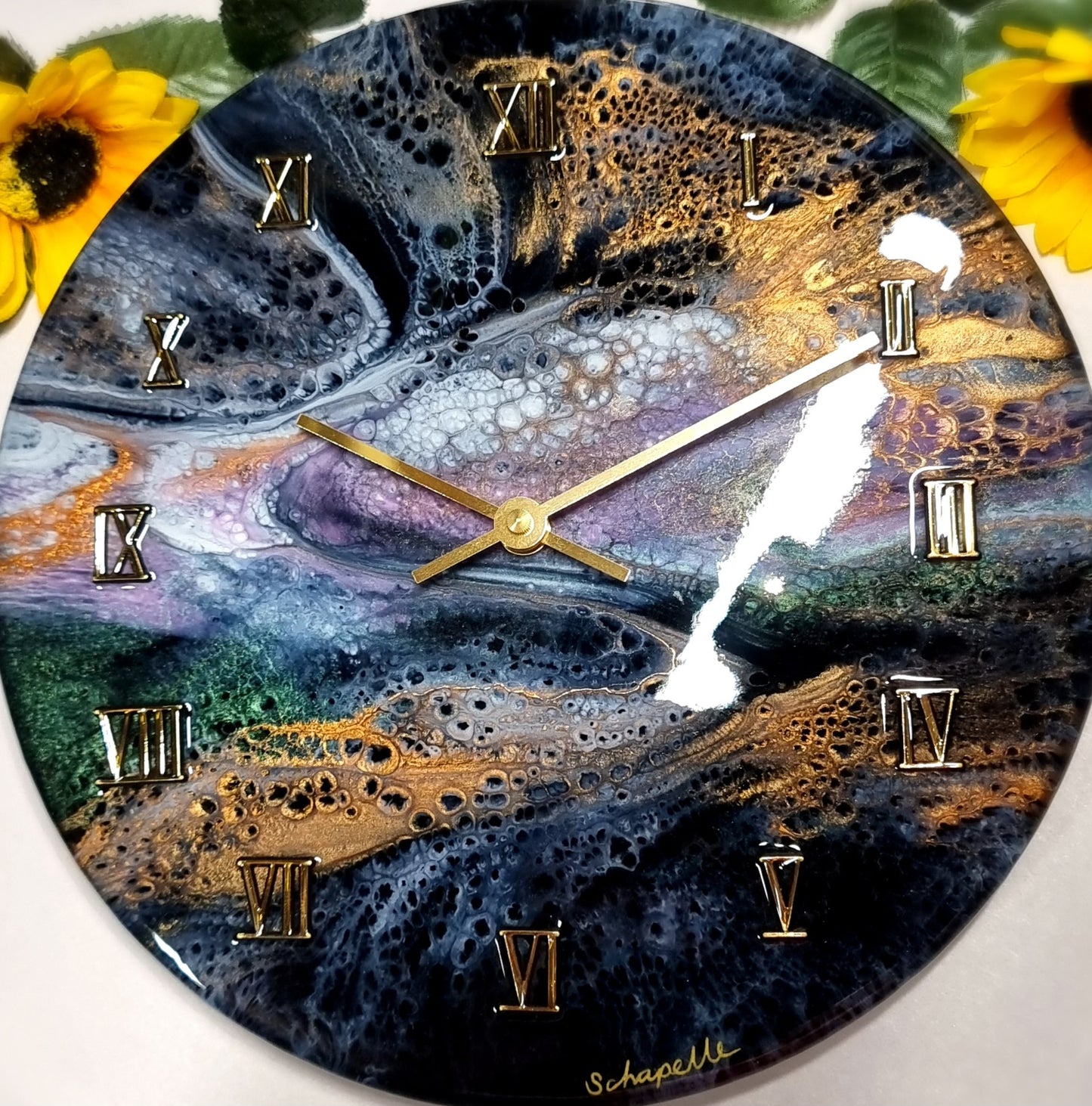 Epoxy Resin Wall Clock Regular (ab1558)