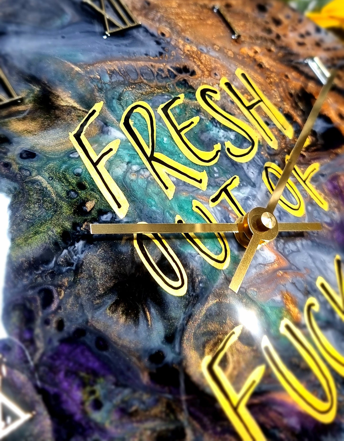 Epoxy Resin Wall Clock Regular (ab1562)