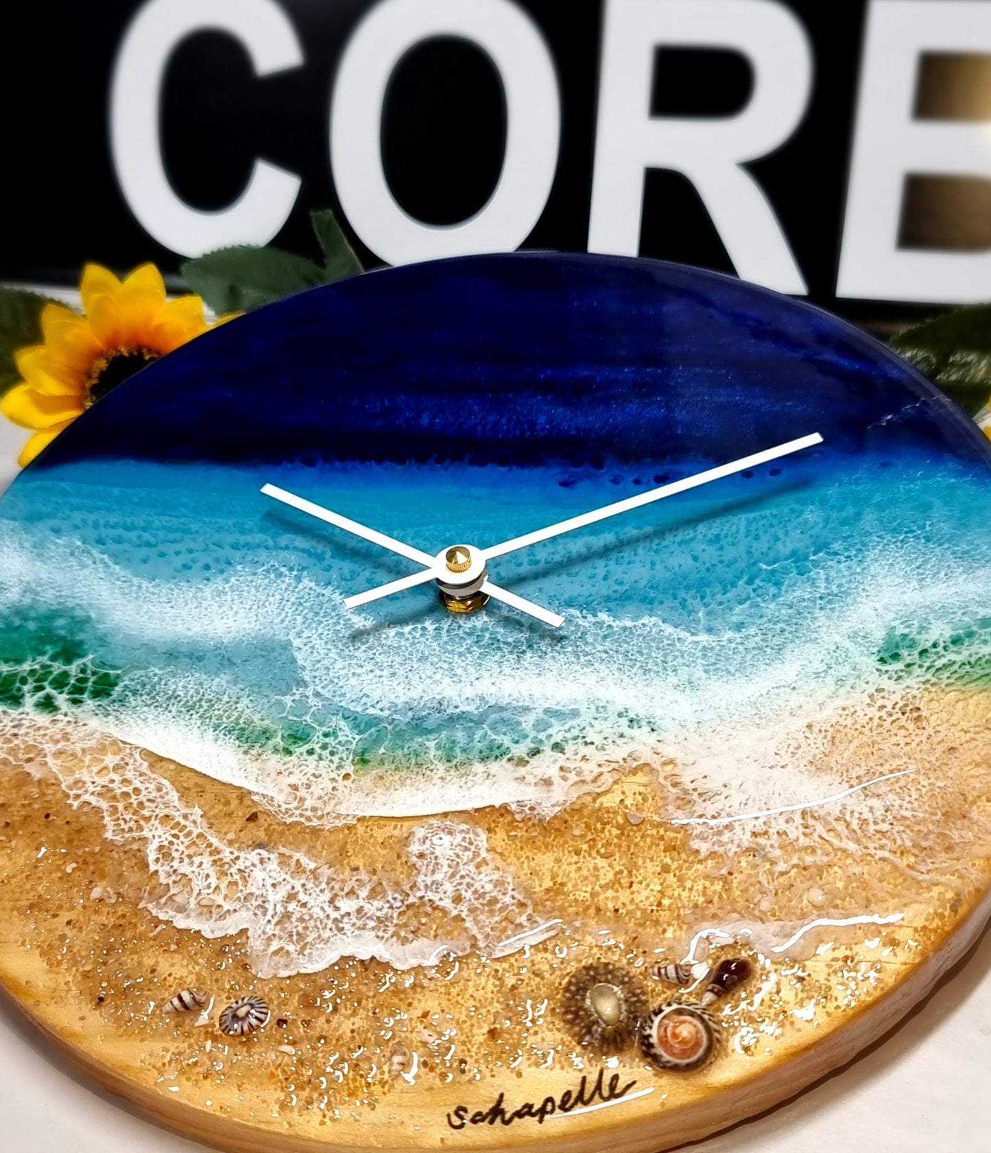 Epoxy Resin Wall Clock Regular (ab1572)