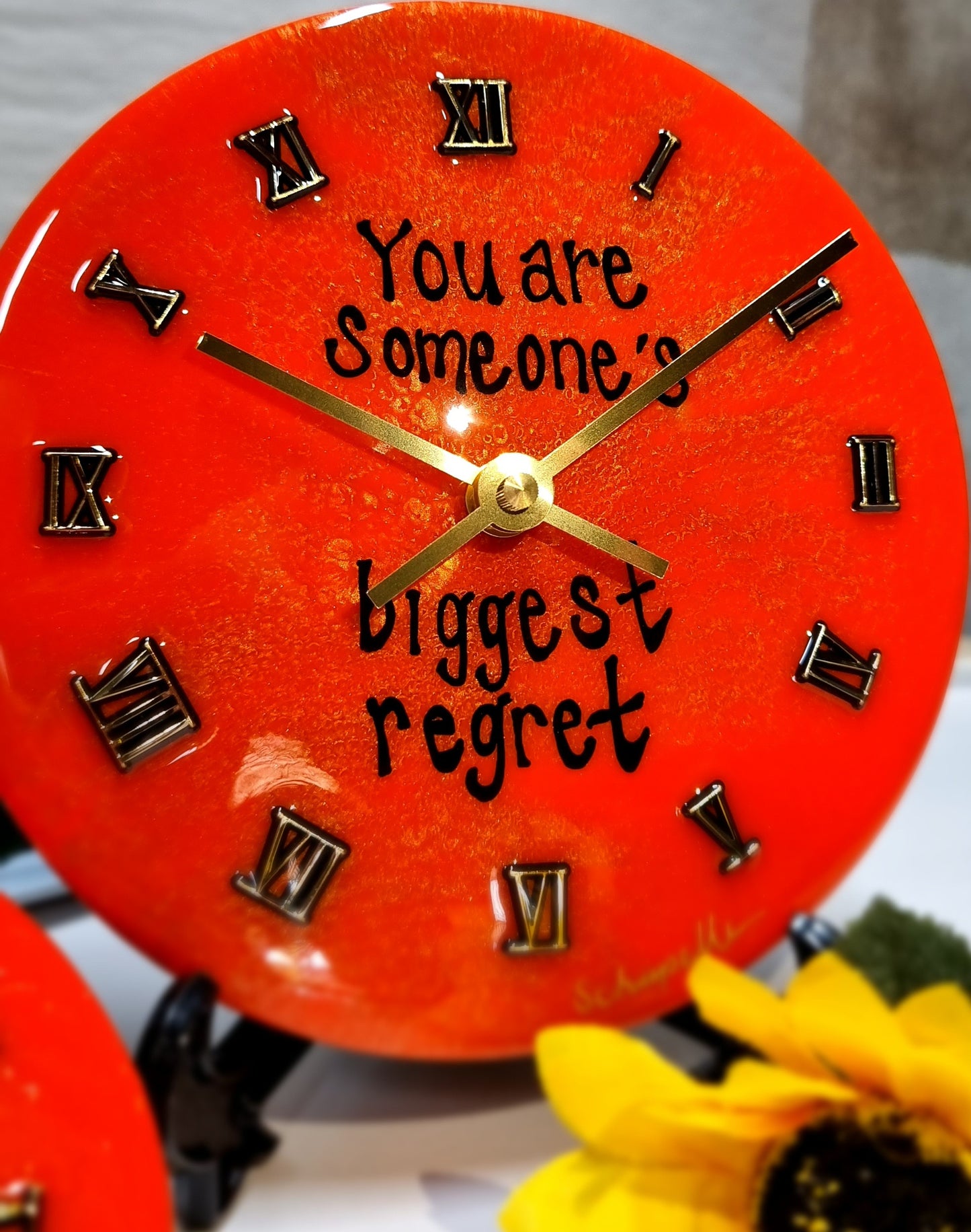 Epoxy Resin Wall Clock Small (ab1548)