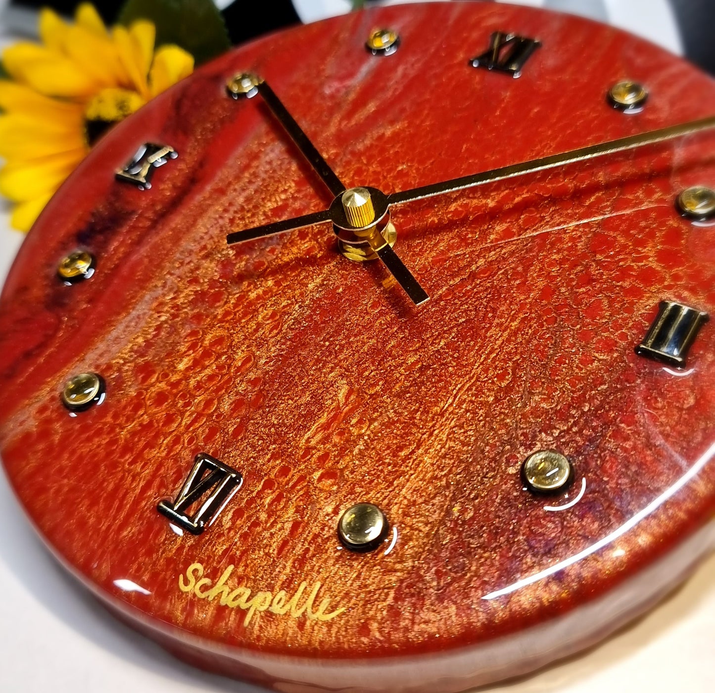 Epoxy Resin Wall Clock Small (ab1512)