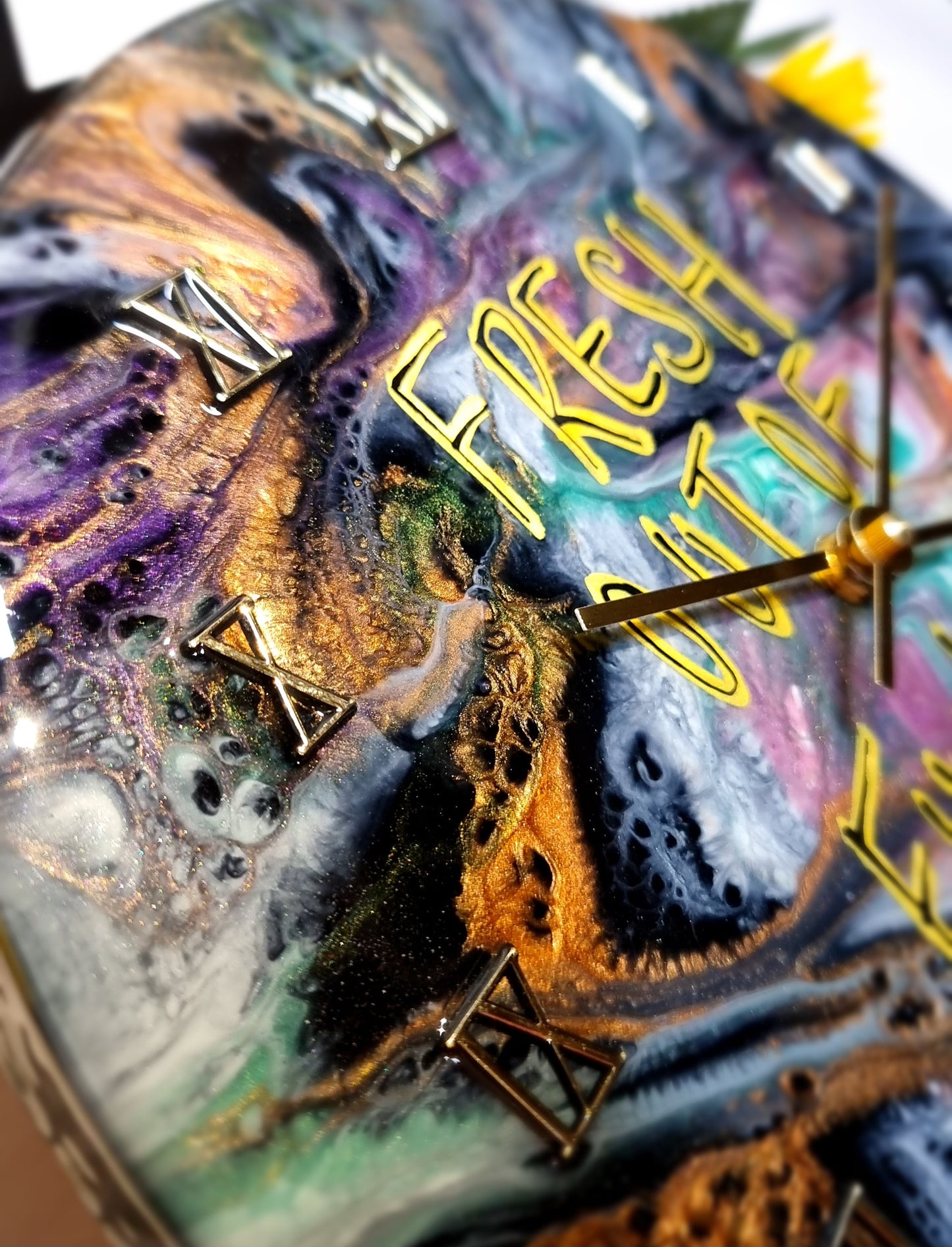 Epoxy Resin Wall Clock Regular (ab1565)