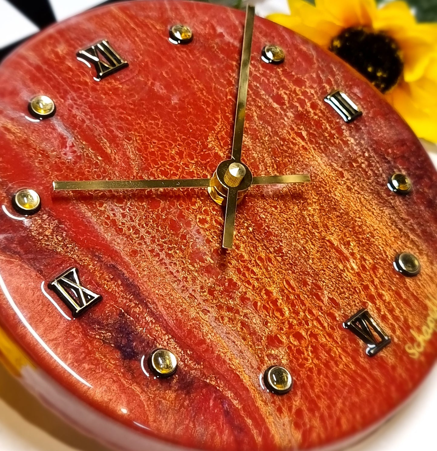 Epoxy Resin Wall Clock Small (ab1512)