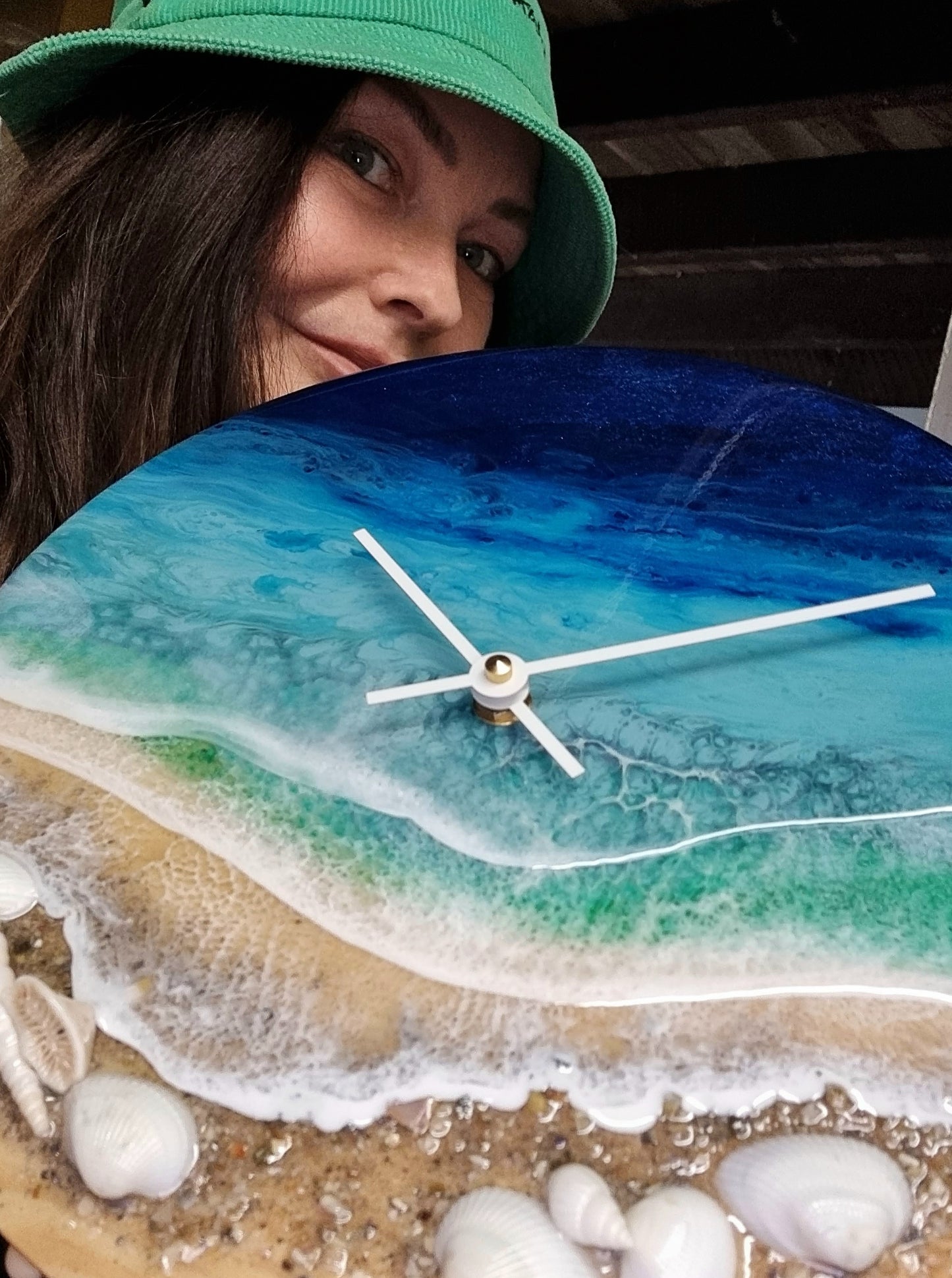 Epoxy Resin Wall Clock Regular (ab1476)