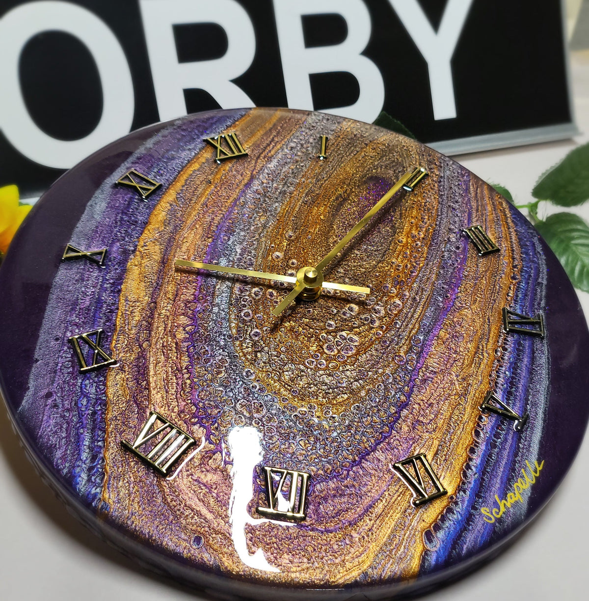 Epoxy Resin Wall Clock Regular (ab1799)