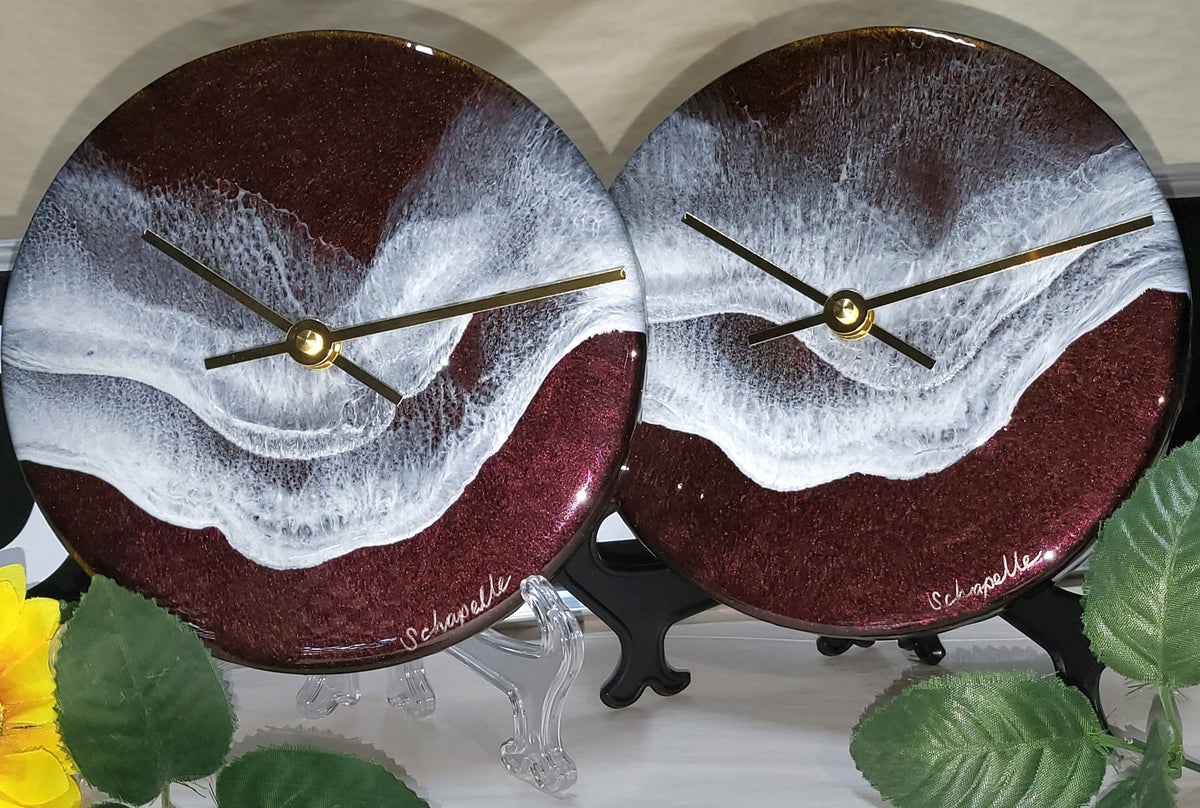 Epoxy Resin Wall Clock Small (ab1779)