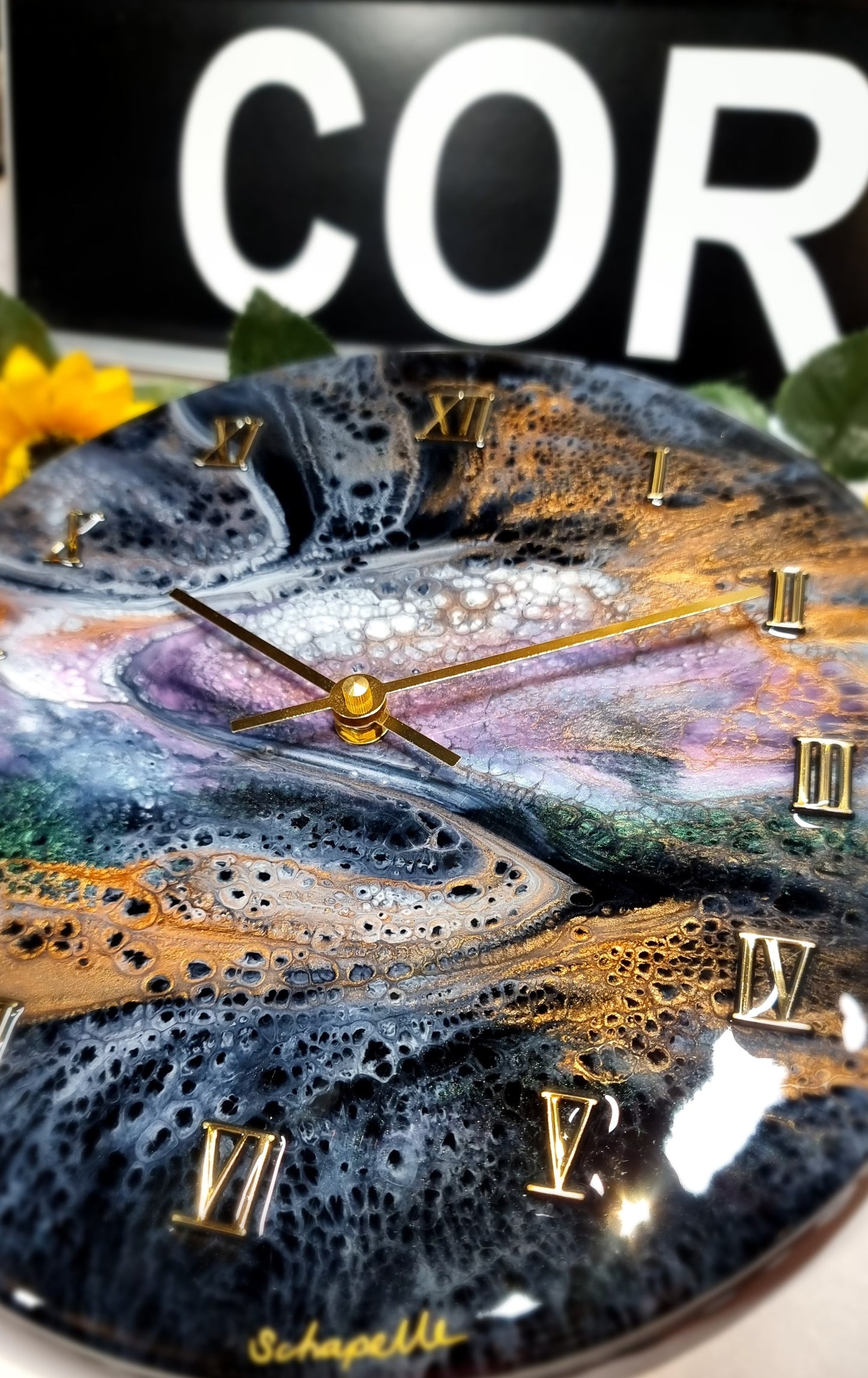 Epoxy Resin Wall Clock Regular (ab1558)