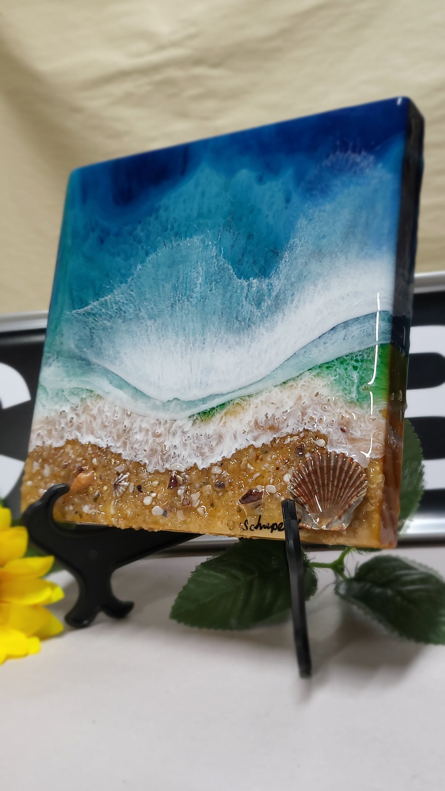 Epoxy Resin Ocean Wall Art (ab1715)