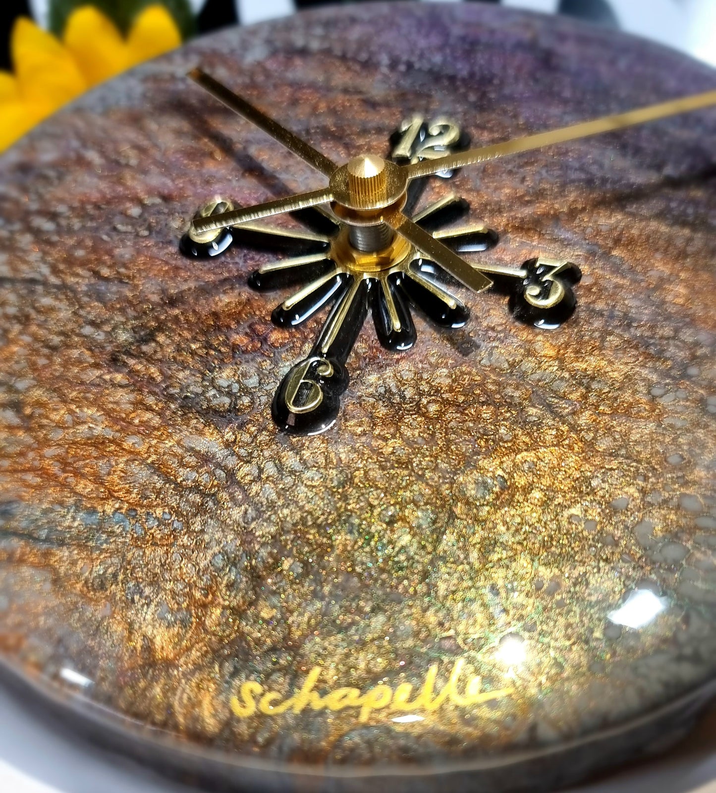 Epoxy Resin Wall Clock Small (ab1543)