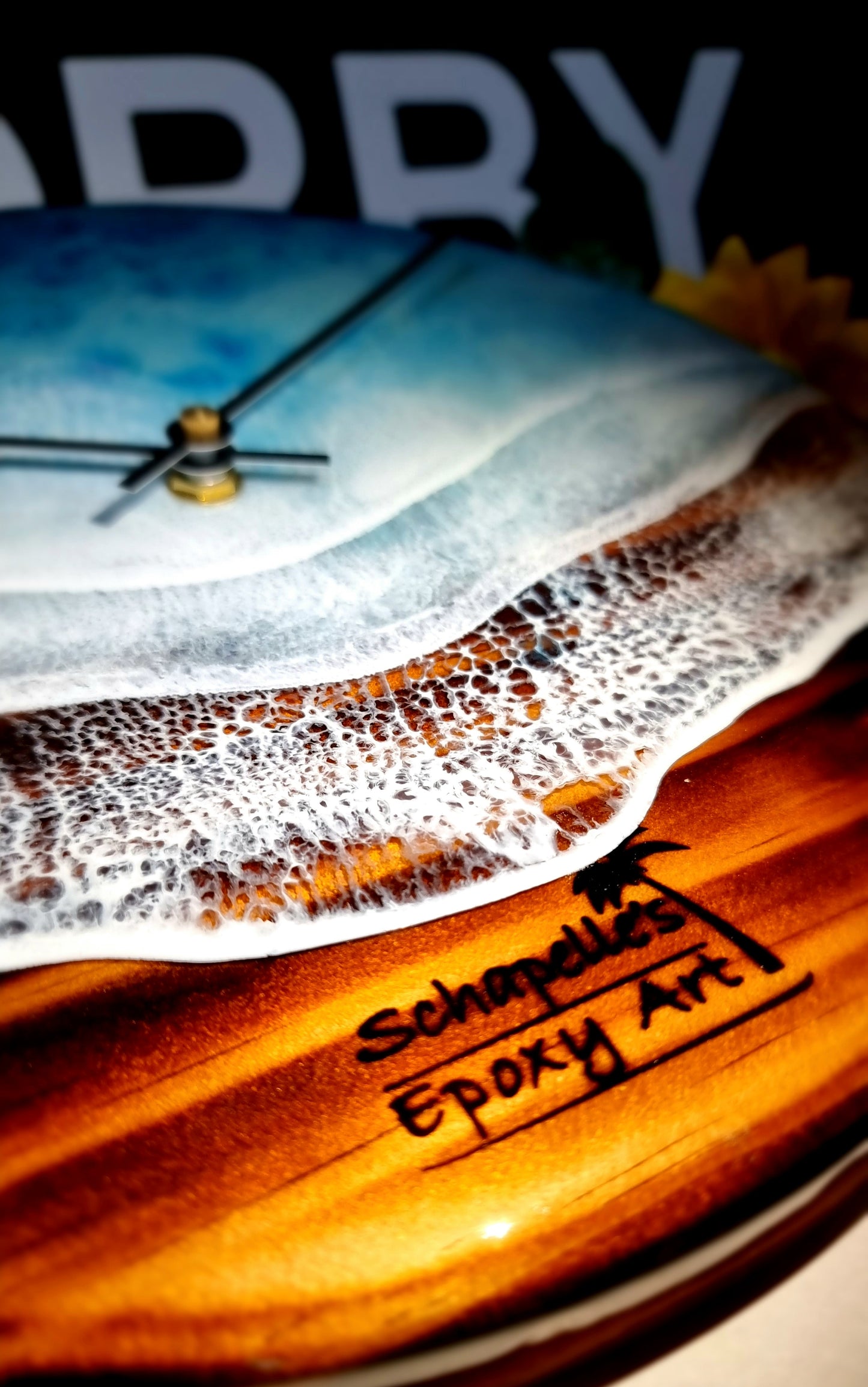 Epoxy Resin Wall Clock Regular (ab1505)
