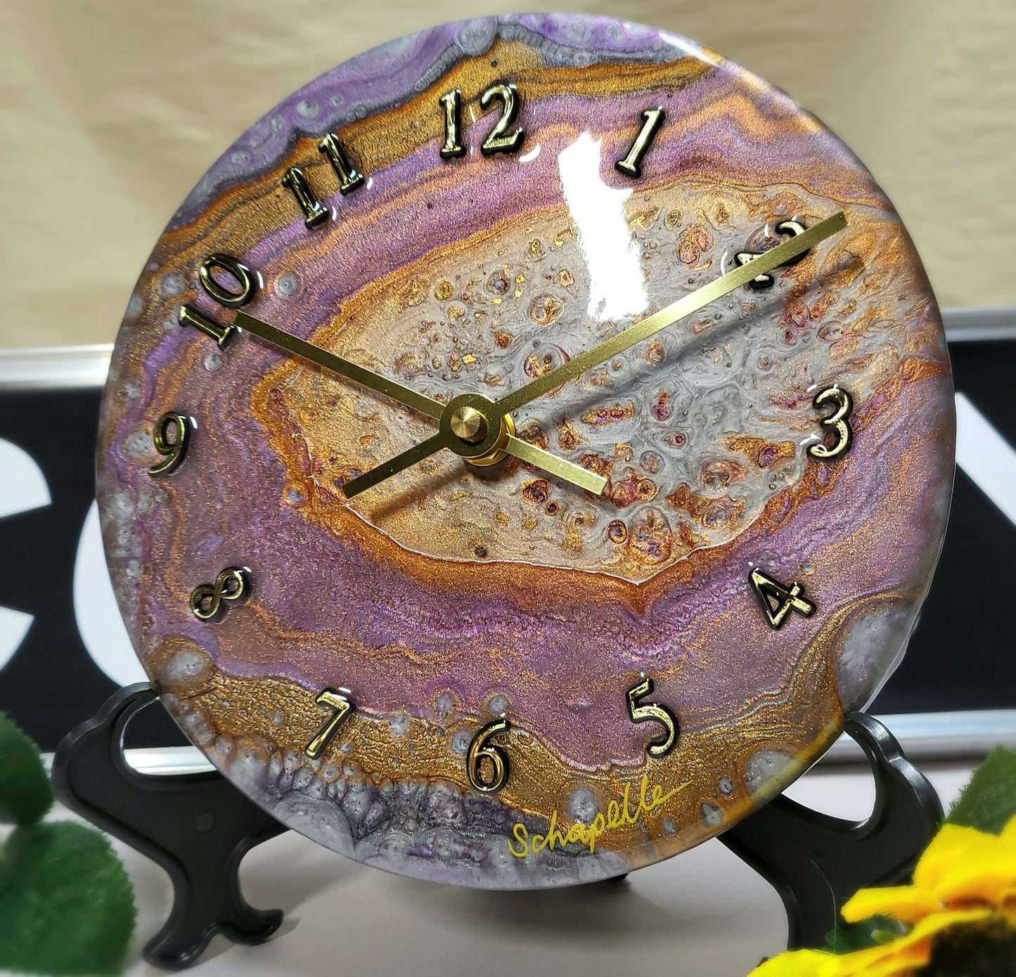 Epoxy Resin Wall Clock Small (ab1759)