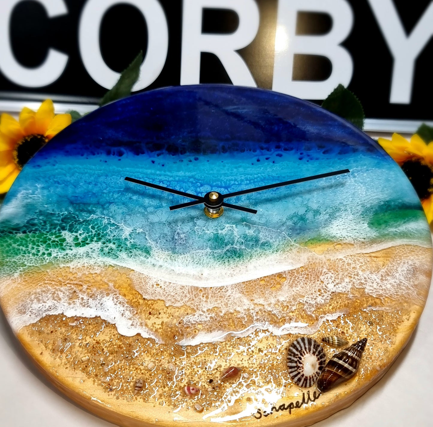 Epoxy Resin Wall Clock Regular (ab1573)