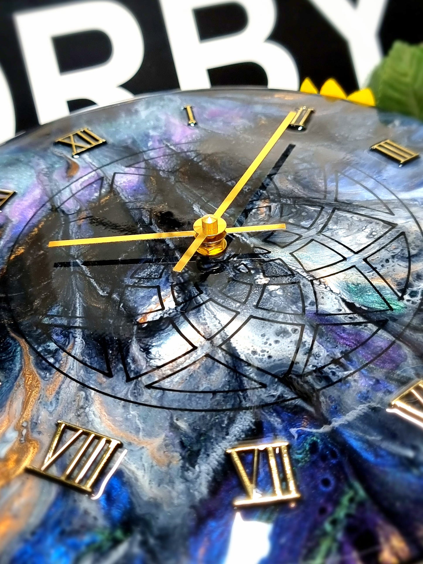 Epoxy Resin Wall Clock Regular (ab1555)