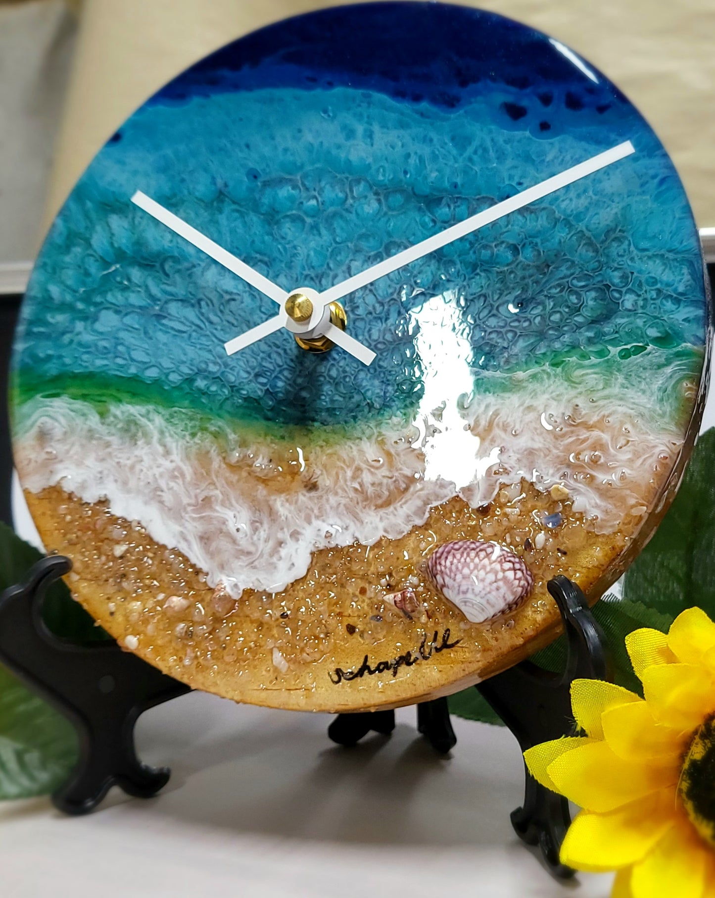 Epoxy Resin Wall Clock Small (ab1710)