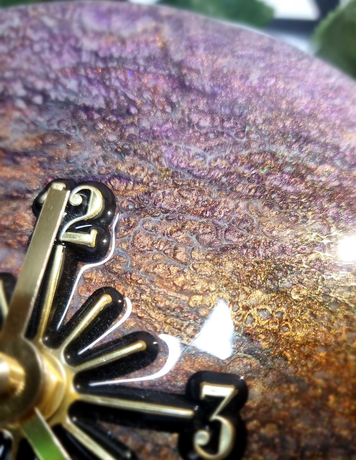 Epoxy Resin Wall Clock Small (ab1543)