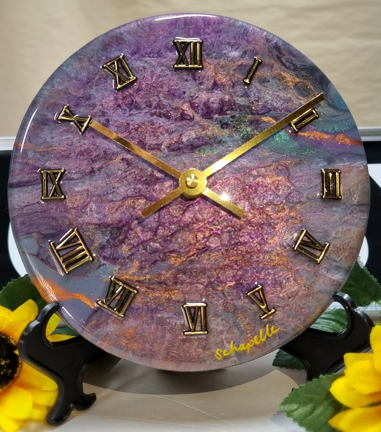 Epoxy Resin Wall Clock Small (ab1664)