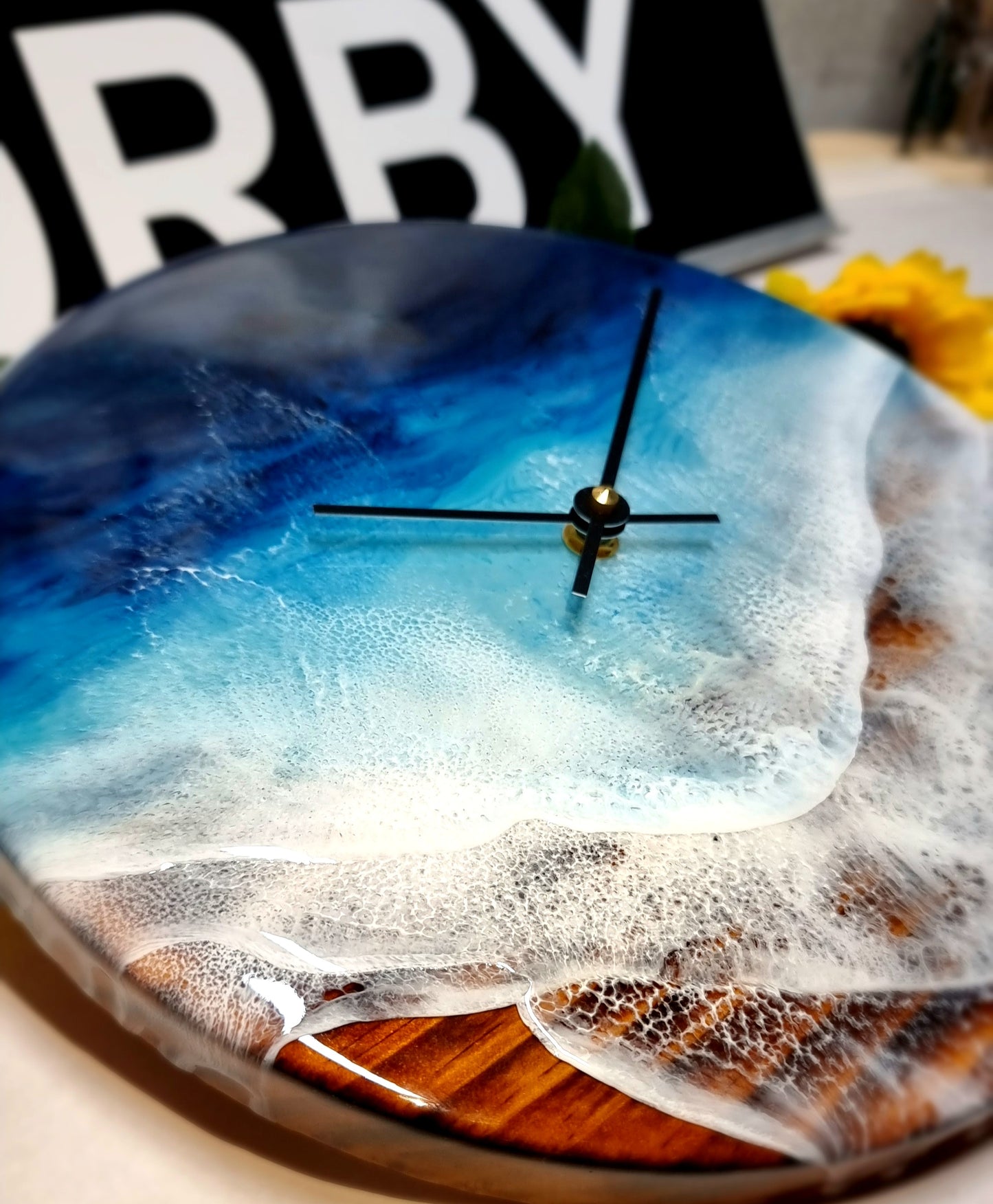 Epoxy Resin Wall Clock Regular (ab1524)