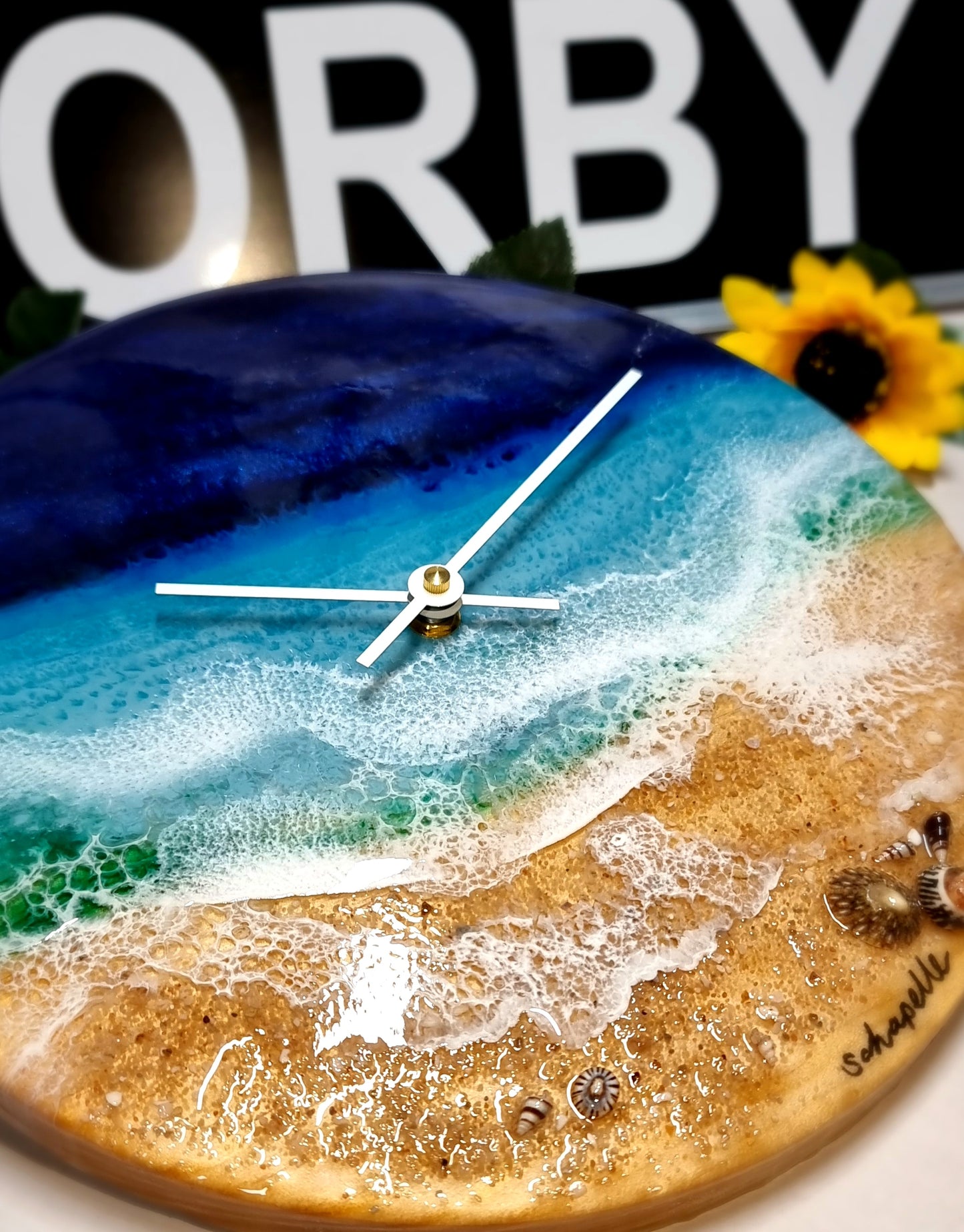 Epoxy Resin Wall Clock Regular (ab1572)