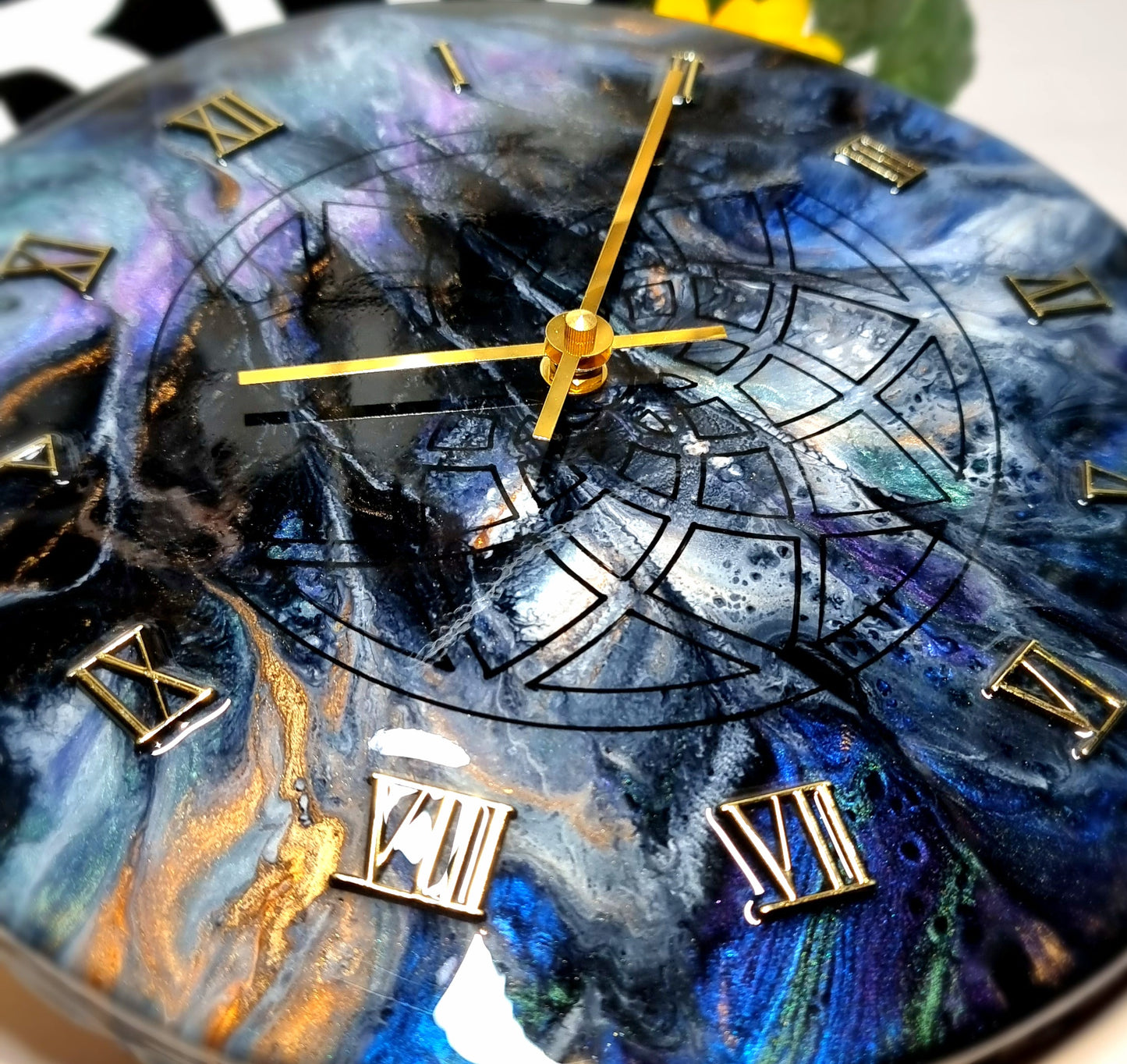 Epoxy Resin Wall Clock Regular (ab1555)