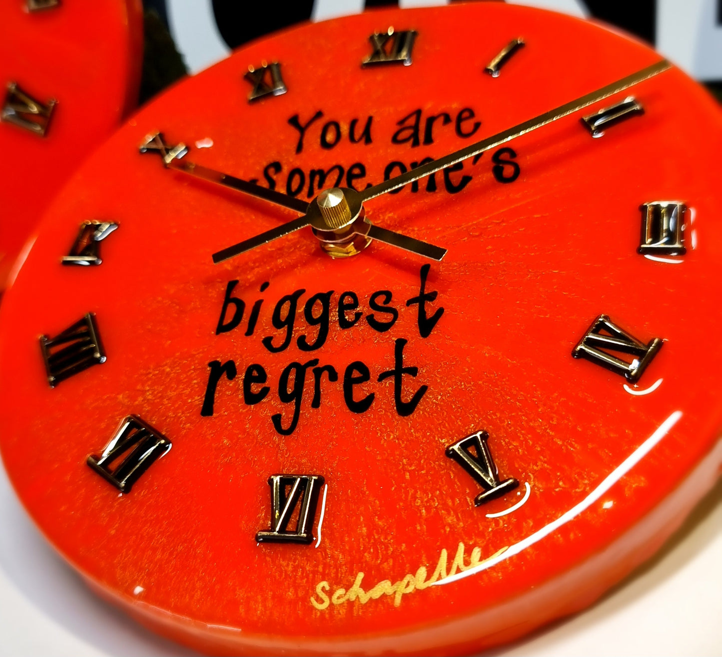 Epoxy Resin Wall Clock Small (ab1548)