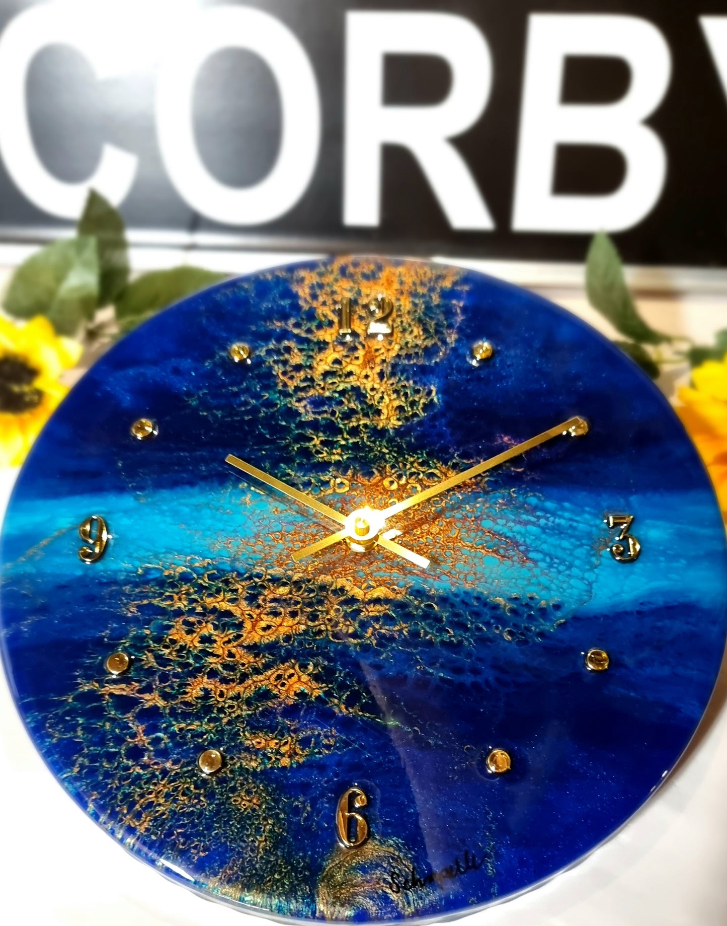 Epoxy Resin Wall Clock Regular (ab1466)