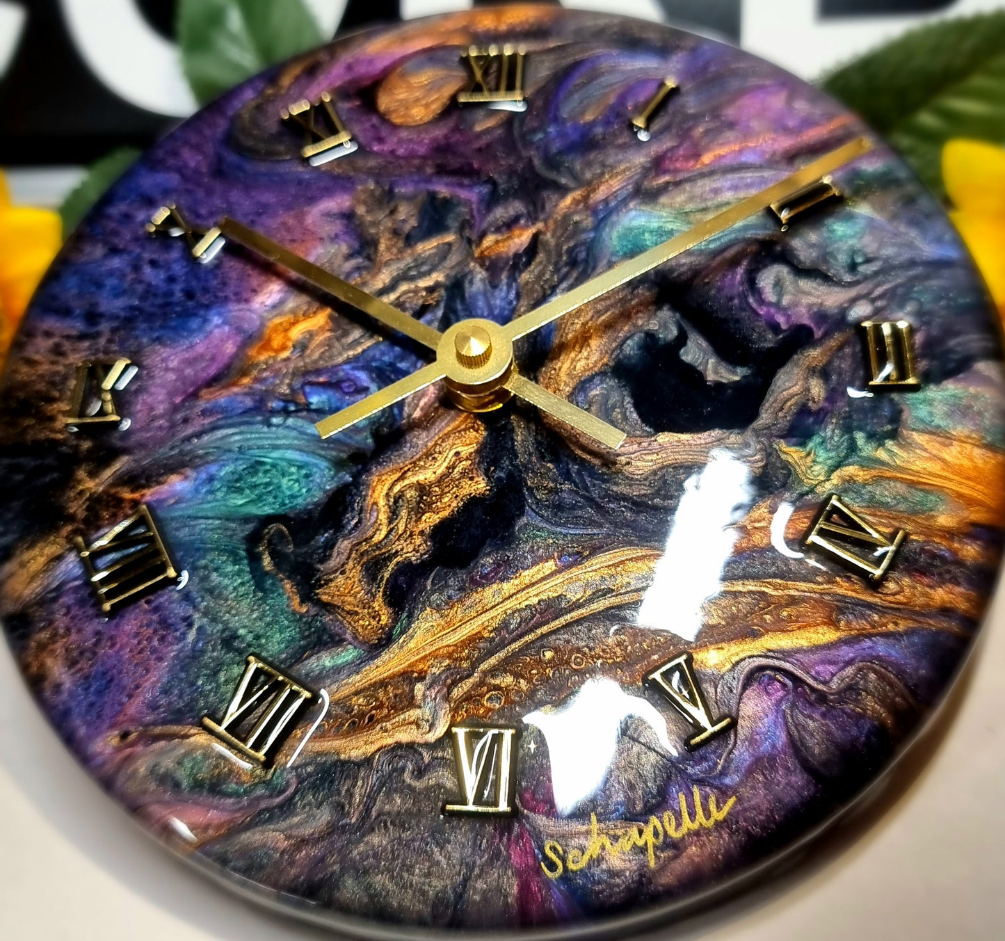 Epoxy Resin Wall Clock Small (ab1539)