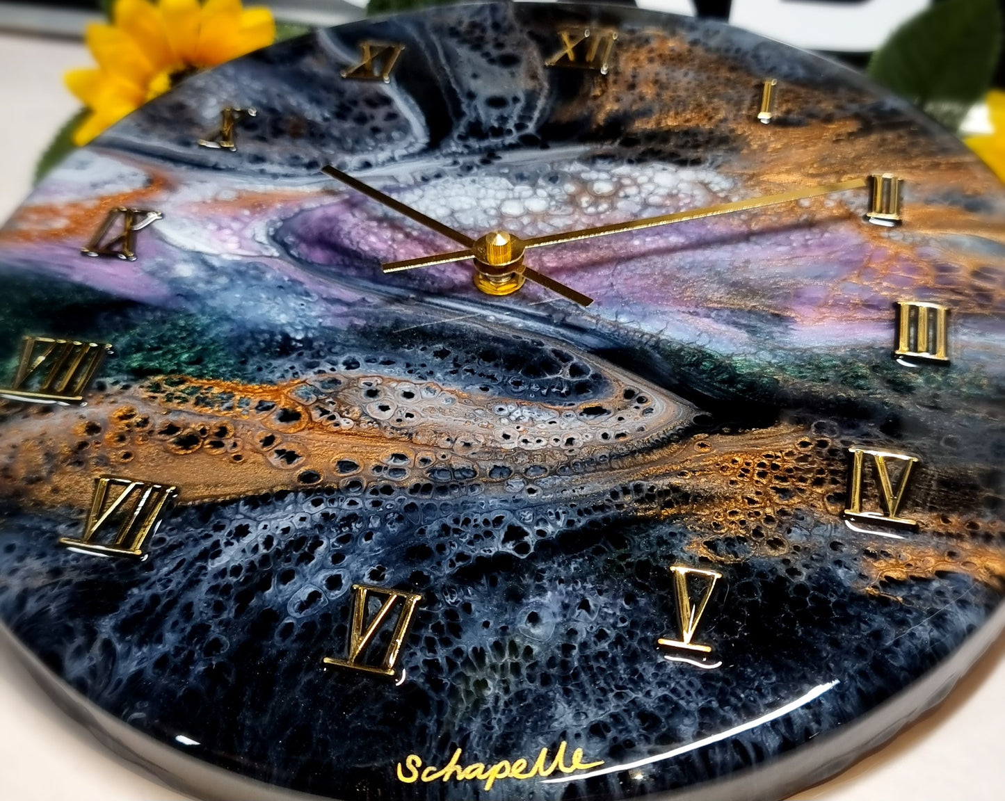 Epoxy Resin Wall Clock Regular (ab1558)