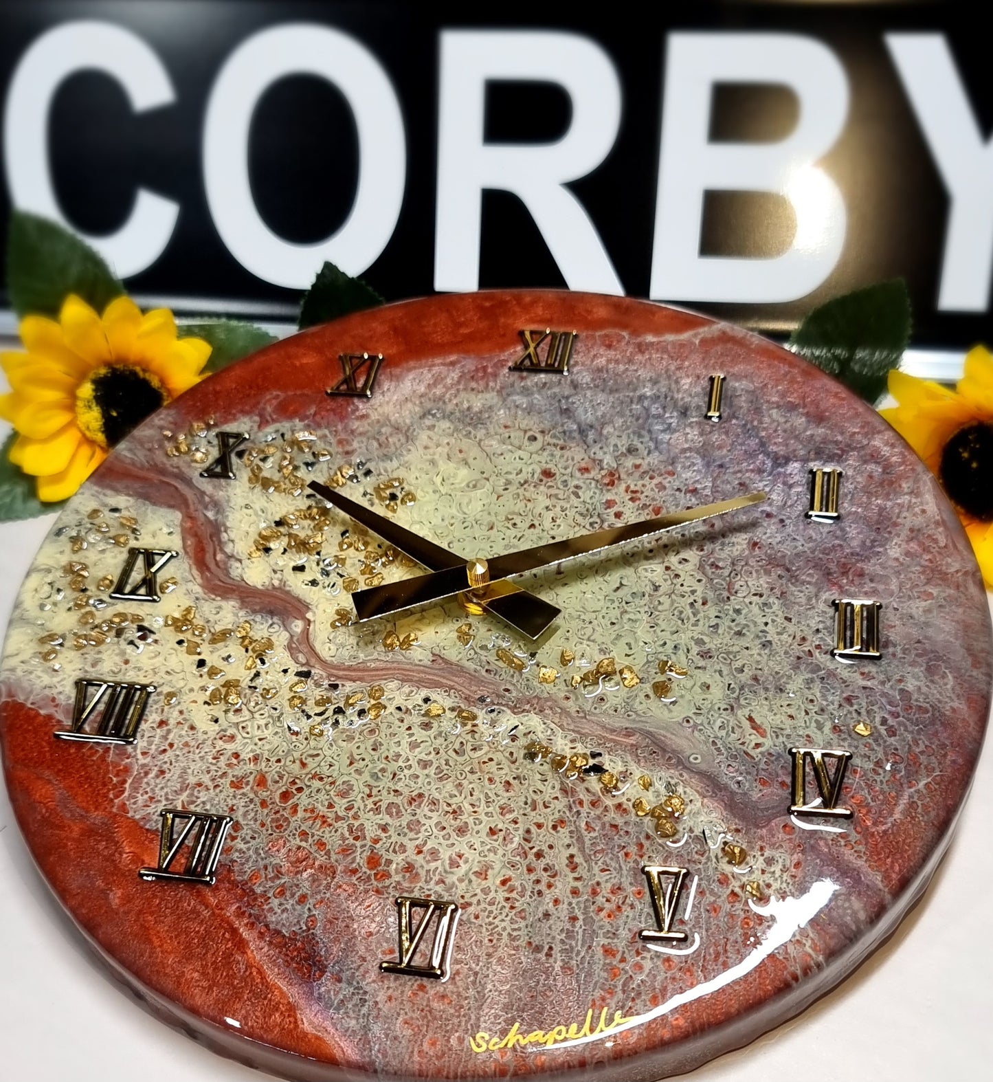 Epoxy Resin Wall Clock Regular (ab1568)