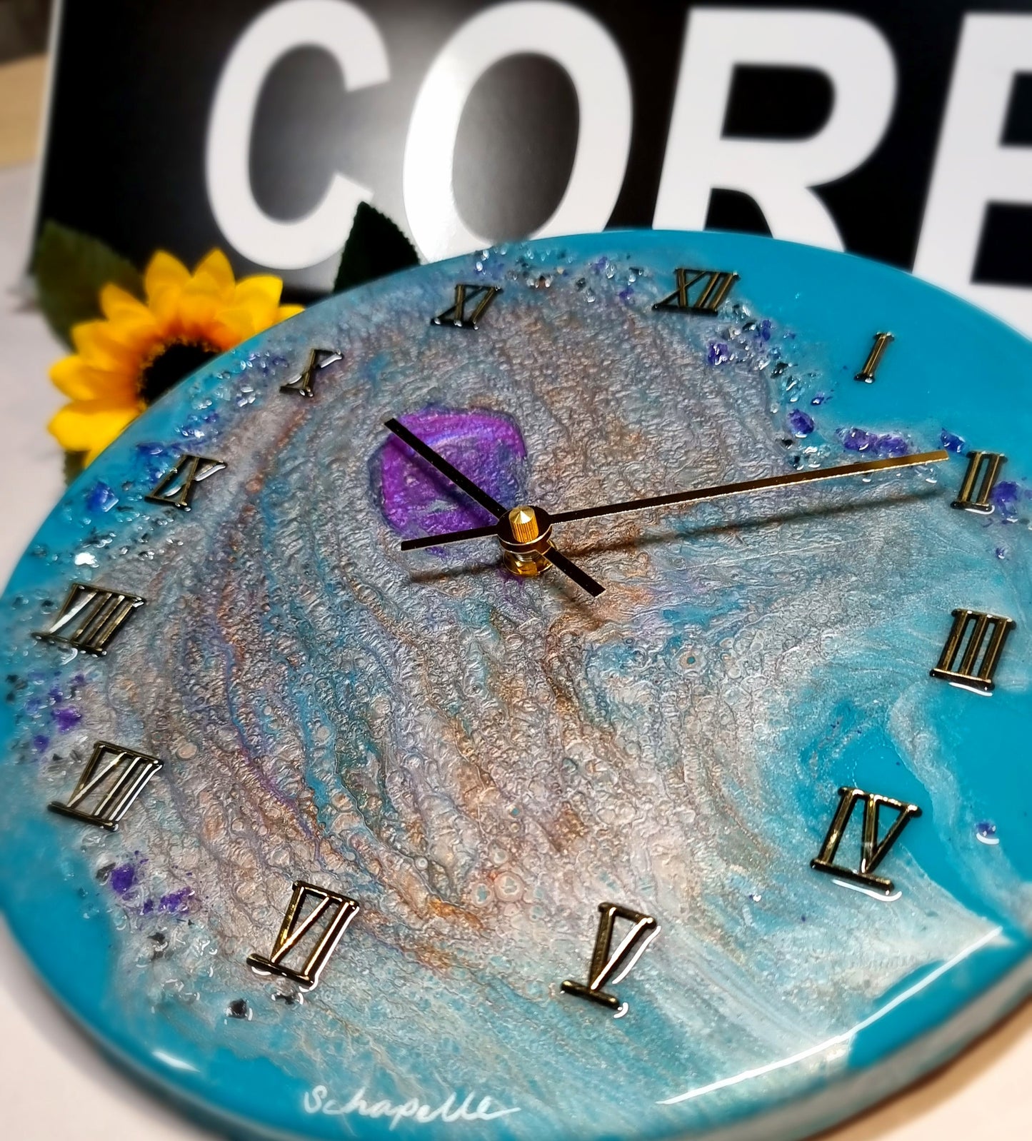 Epoxy Resin Wall Clock Regular (ab1559)