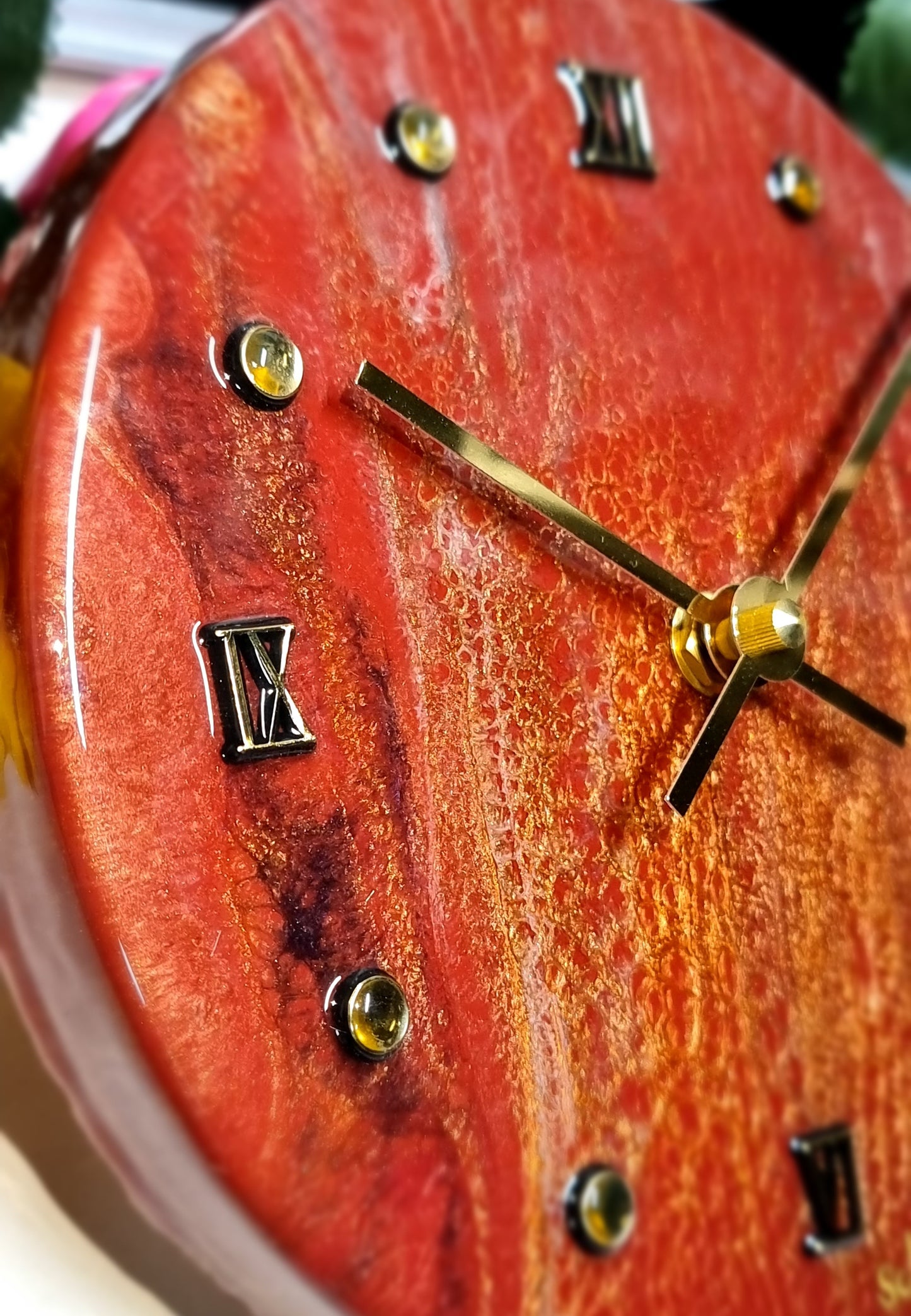 Epoxy Resin Wall Clock Small (ab1512)
