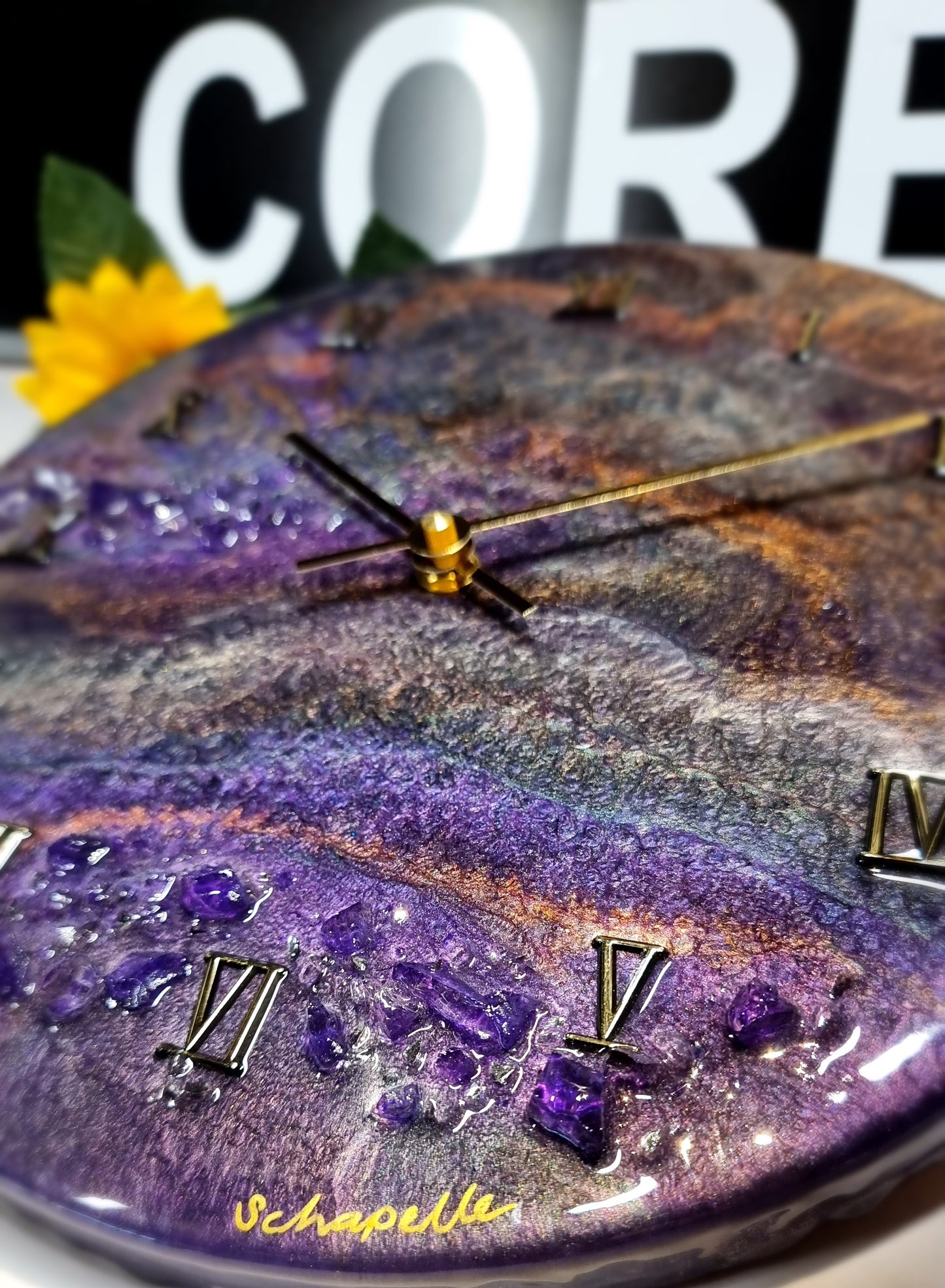 Epoxy Resin Wall Clock Regular (ab1567)