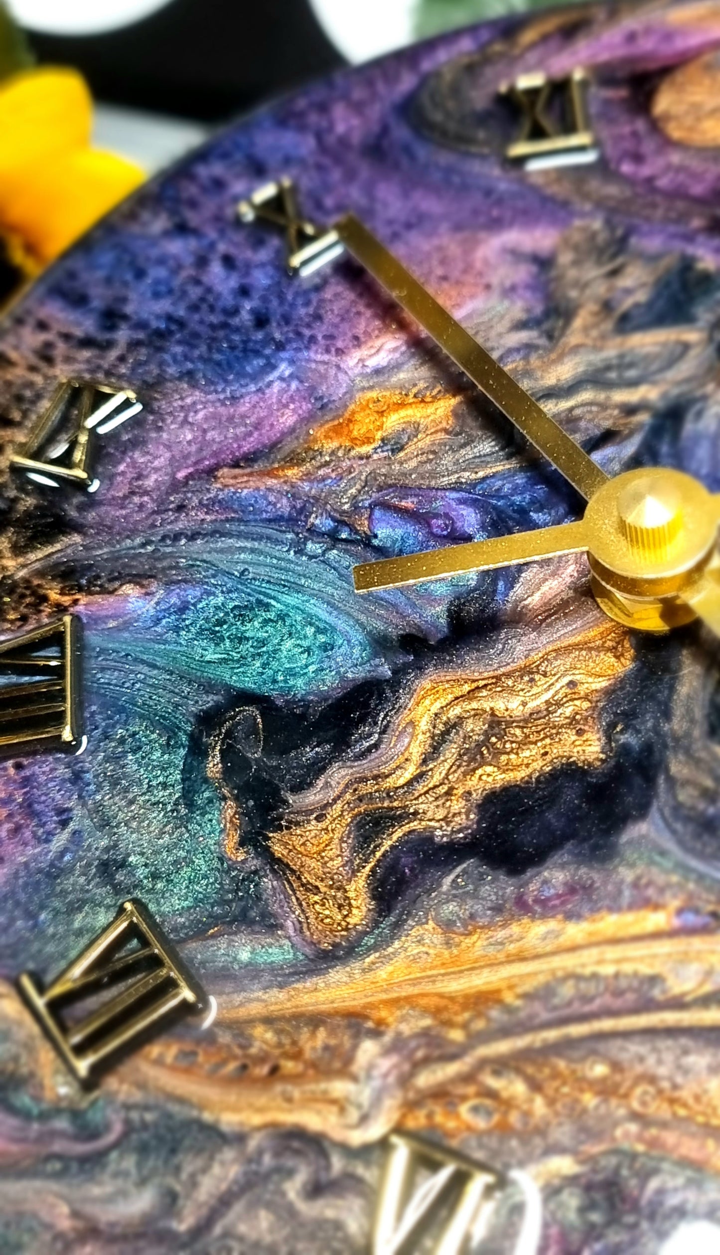 Epoxy Resin Wall Clock Small (ab1539)