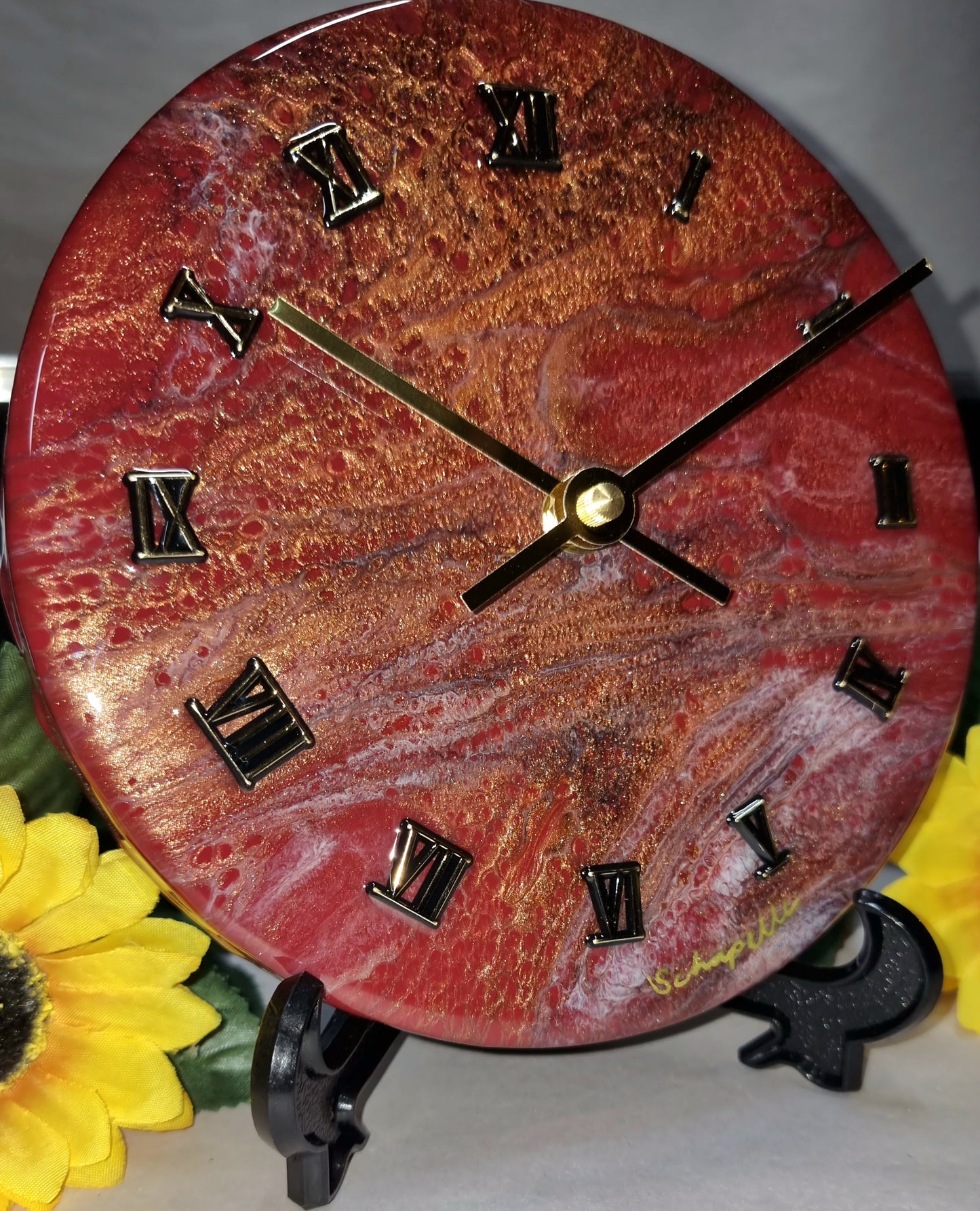 Epoxy Resin Wall Clock Small (ab1513)