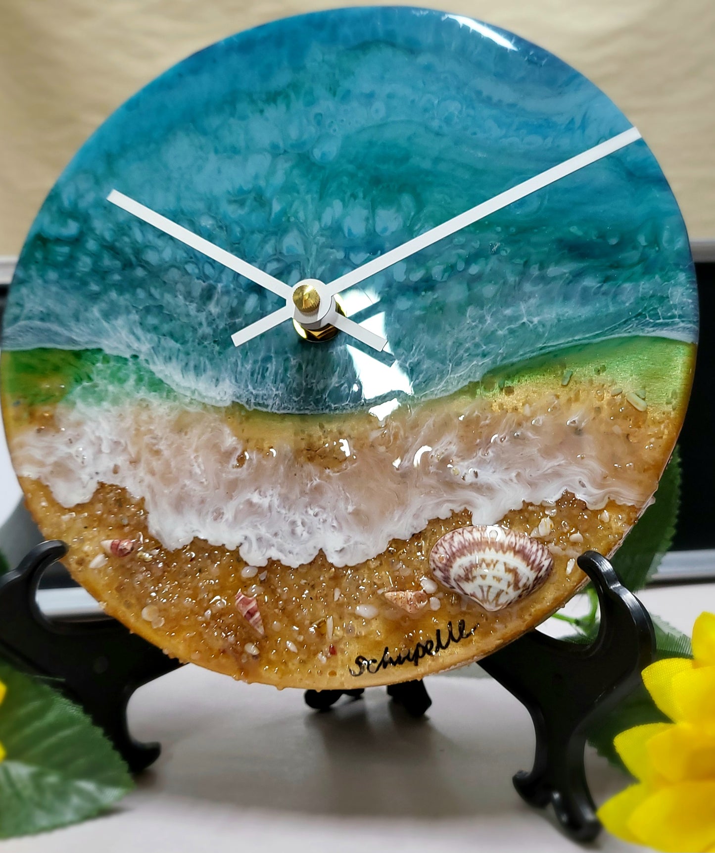 Epoxy Resin Wall Clock Small (ab1708)