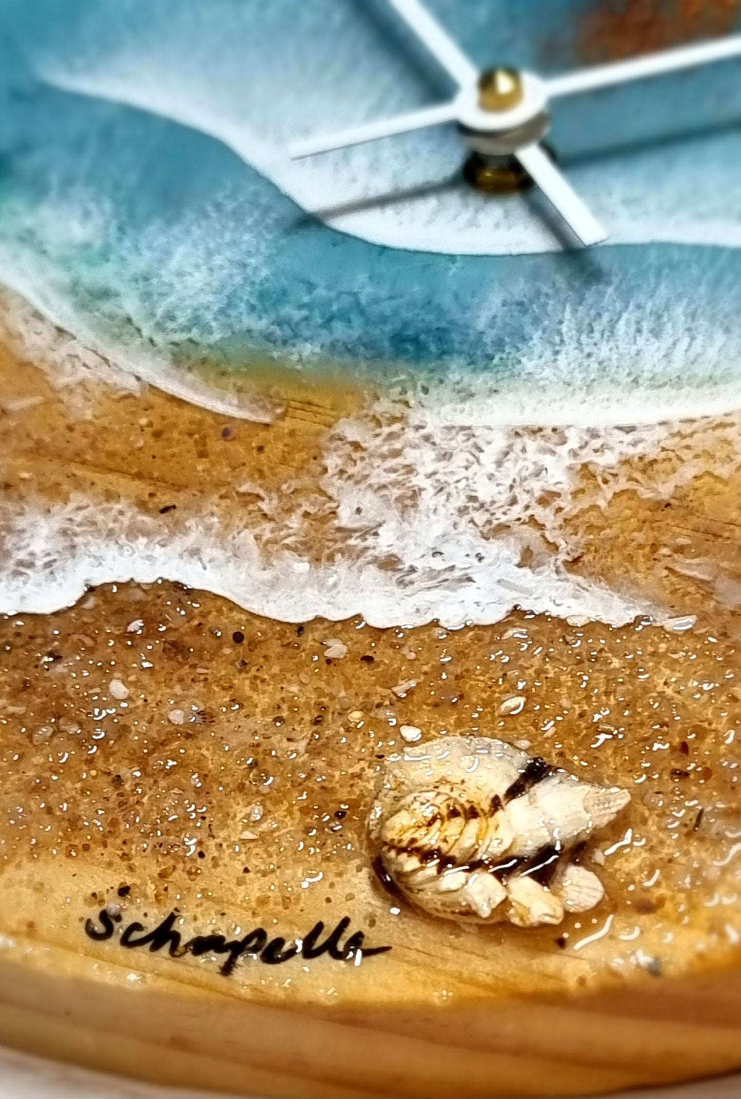 Epoxy Resin Wall Clock Regular (1574) *My Favourite Shell Of All Time*