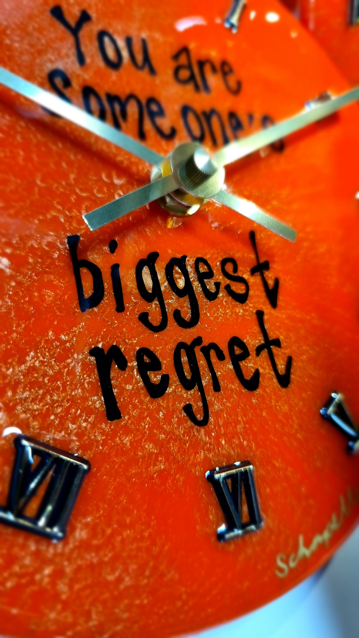 Epoxy Resin Wall Clock Small (ab1548)